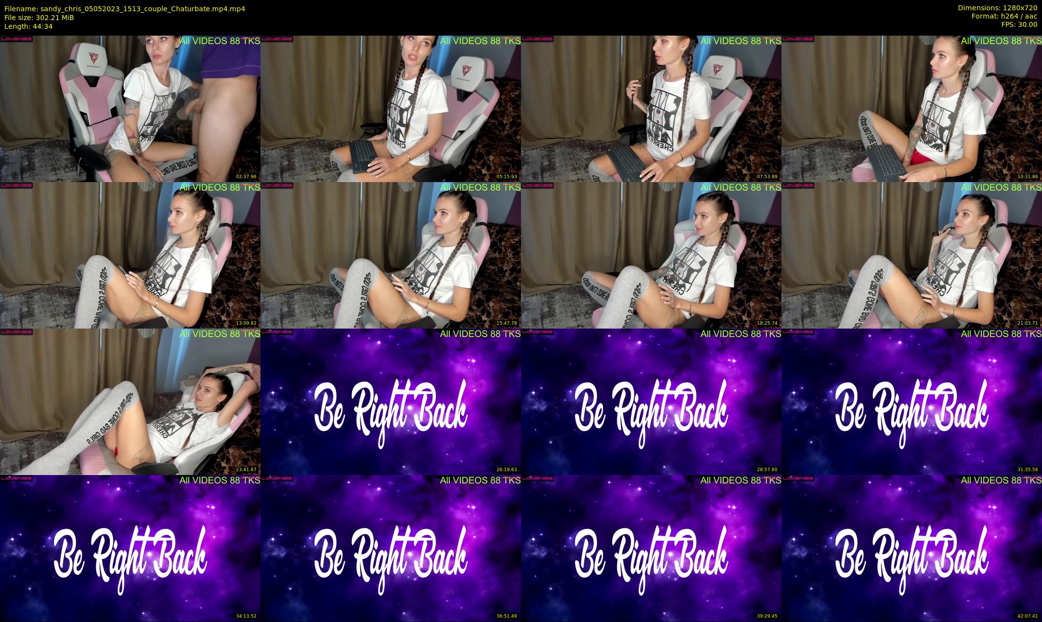 sandy_chris — 45 minute Chaturbate couple cam show recording, 720p, May 5, 2023
