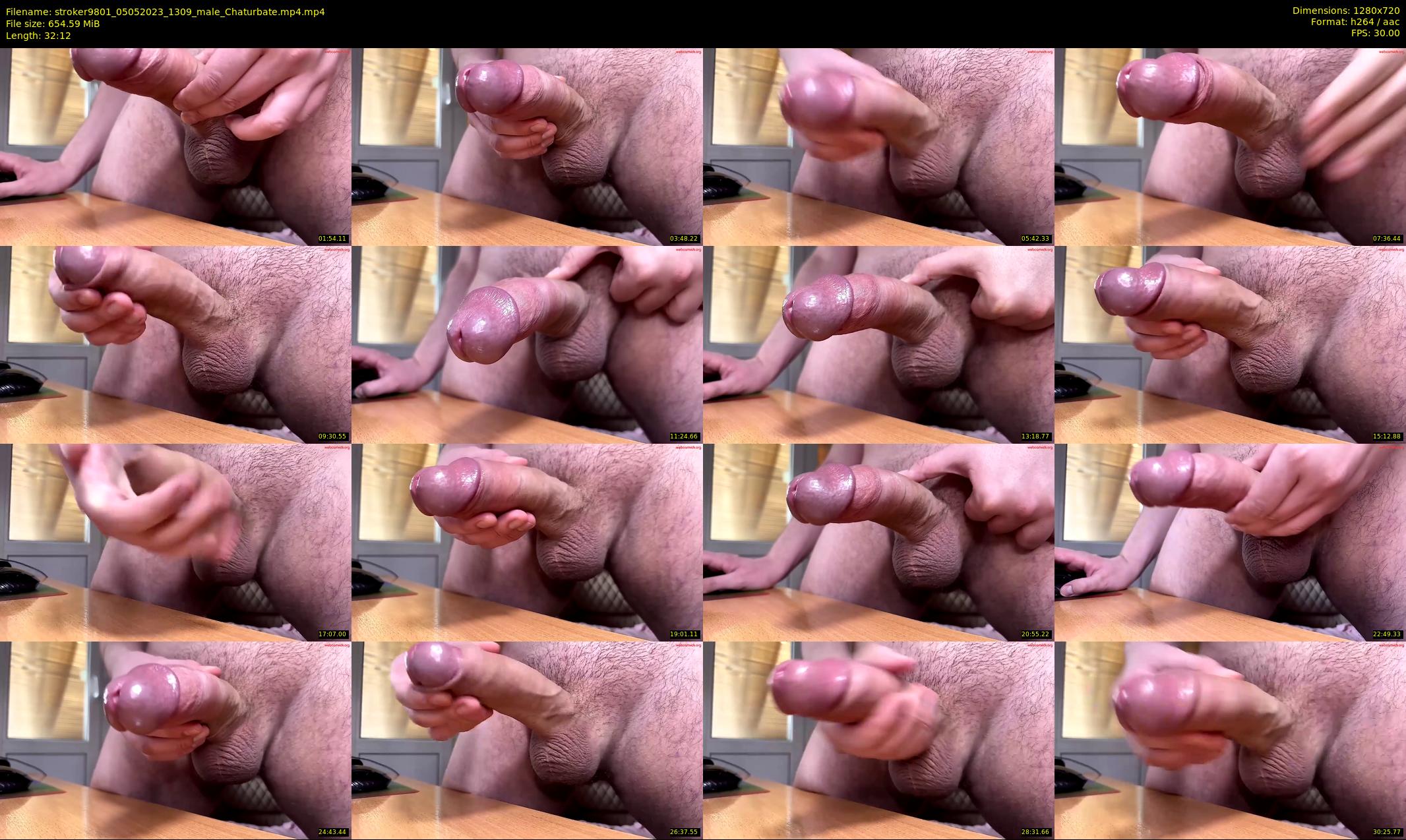 stroker9801 — 33 minute Chaturbate male cam show recording, 720p, May 5, 2023