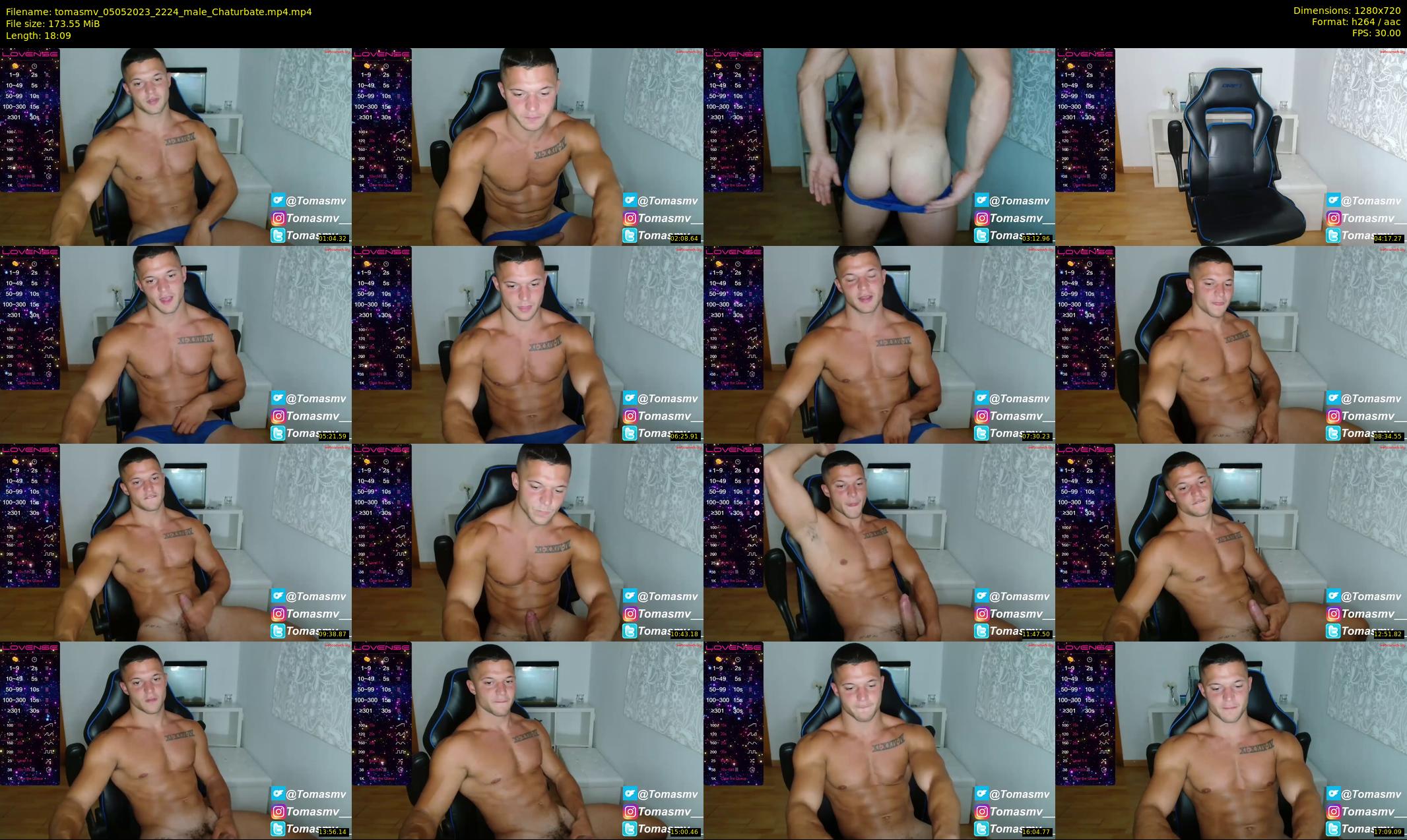 tomasmv — 19 minute Chaturbate male cam show recording, 720p, May 5, 2023