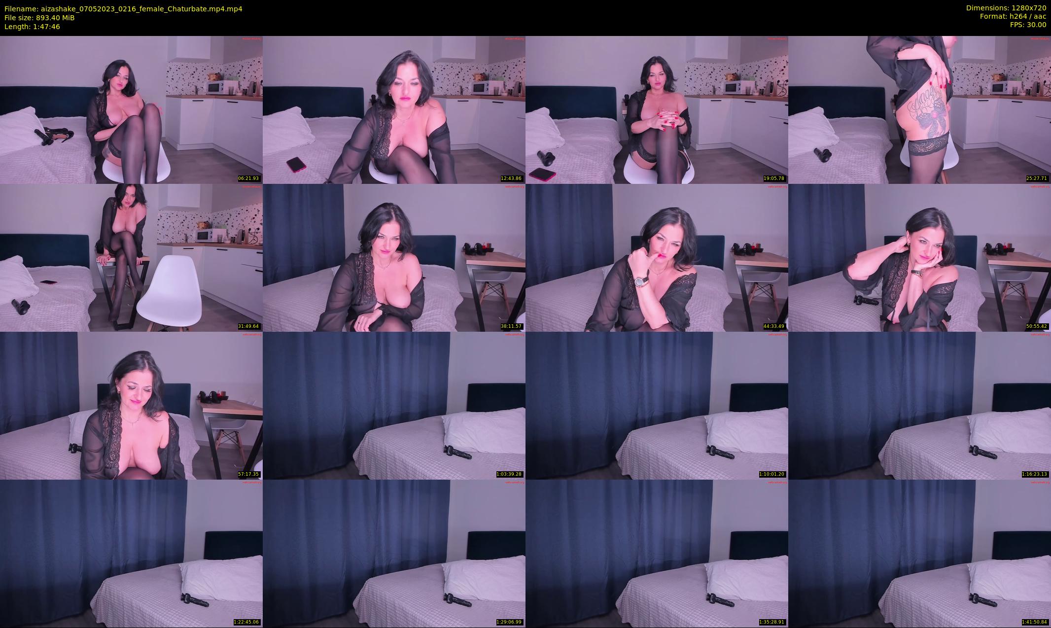 aizashake — 108 minute Chaturbate female cam show recording, 720p, May 7, 2023