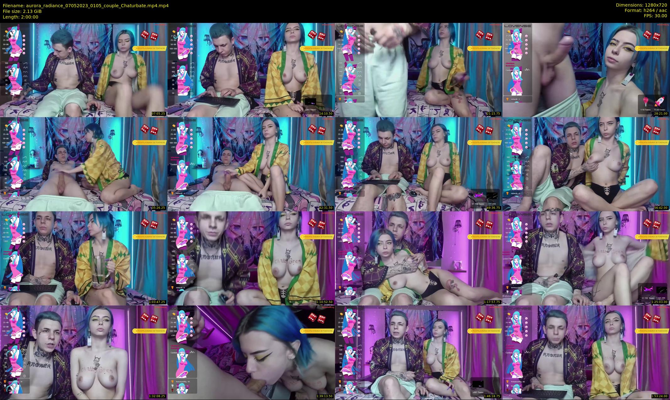 aurora_radiance — 120 minute Chaturbate couple cam show recording, 720p, May 7, 2023