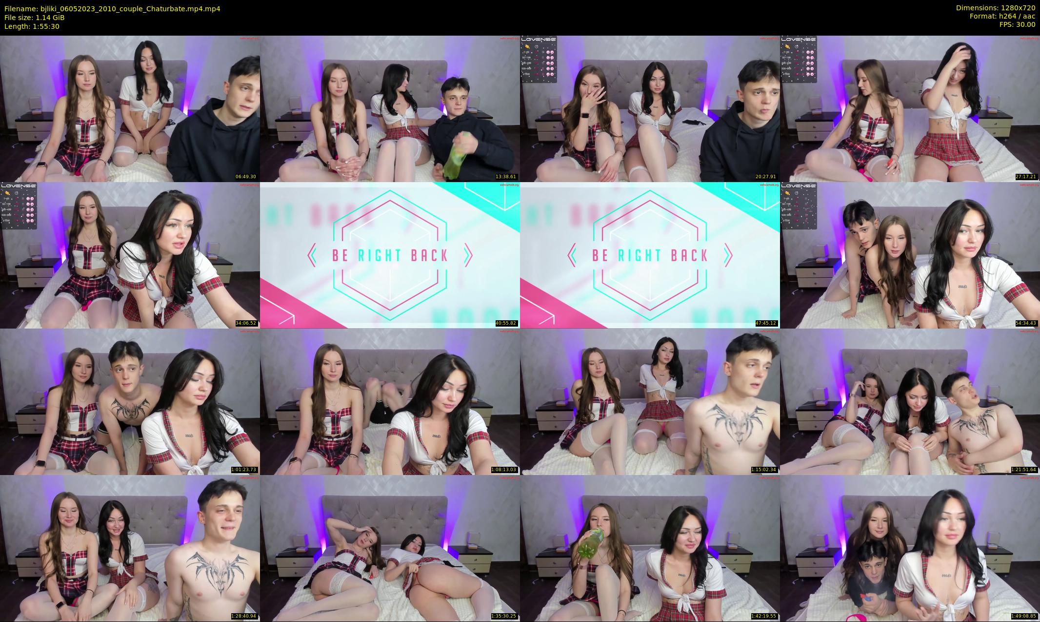 bjliki — 116 minute Chaturbate couple cam show recording, 720p, May 6, 2023