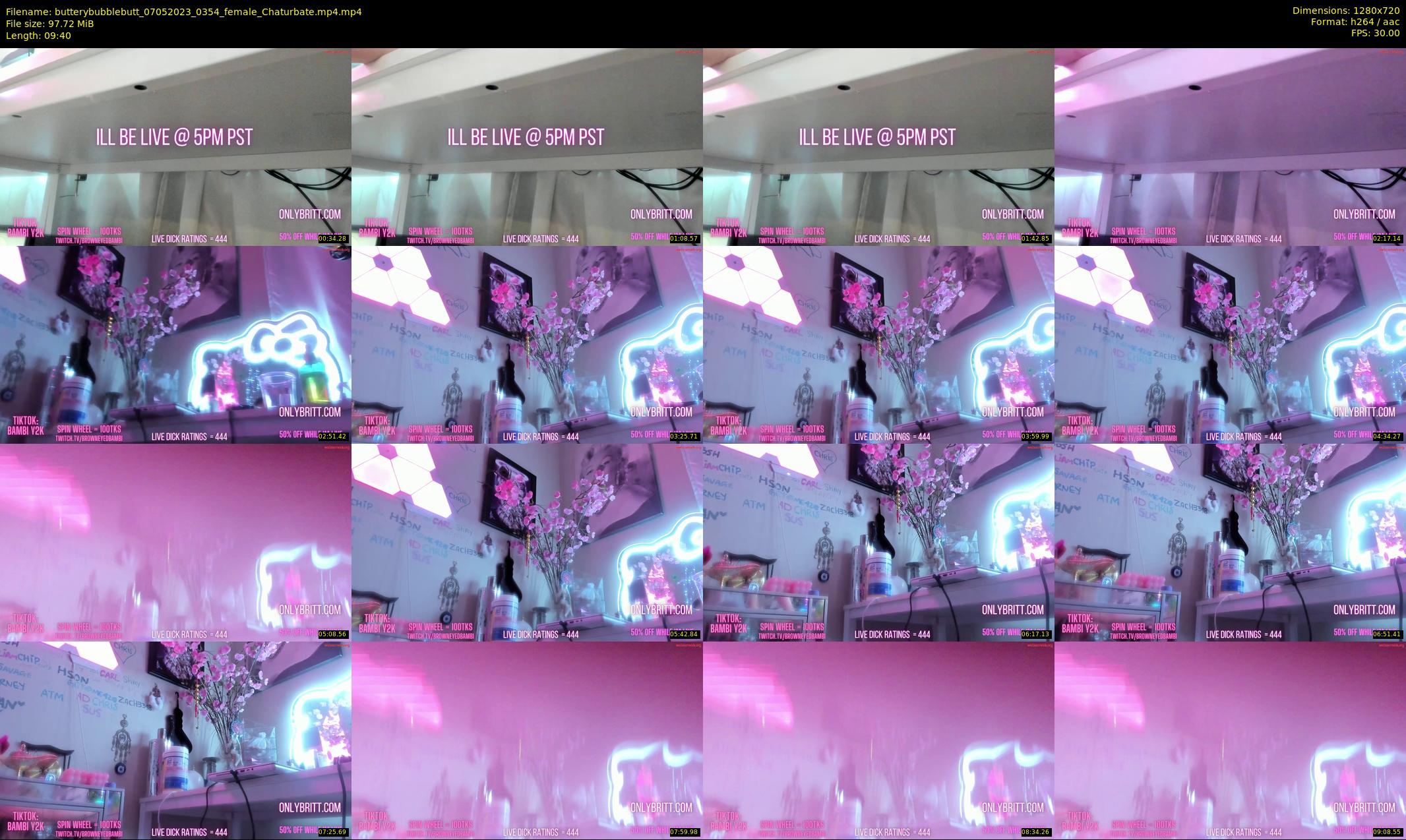 butterybubblebutt — 10 minute Chaturbate couple cam show recording, 720p, May 7, 2023