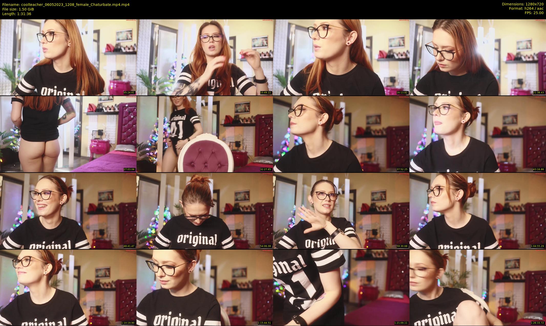 coolteacher — 92 minute Chaturbate female cam show recording, 720p, May 6, 2023