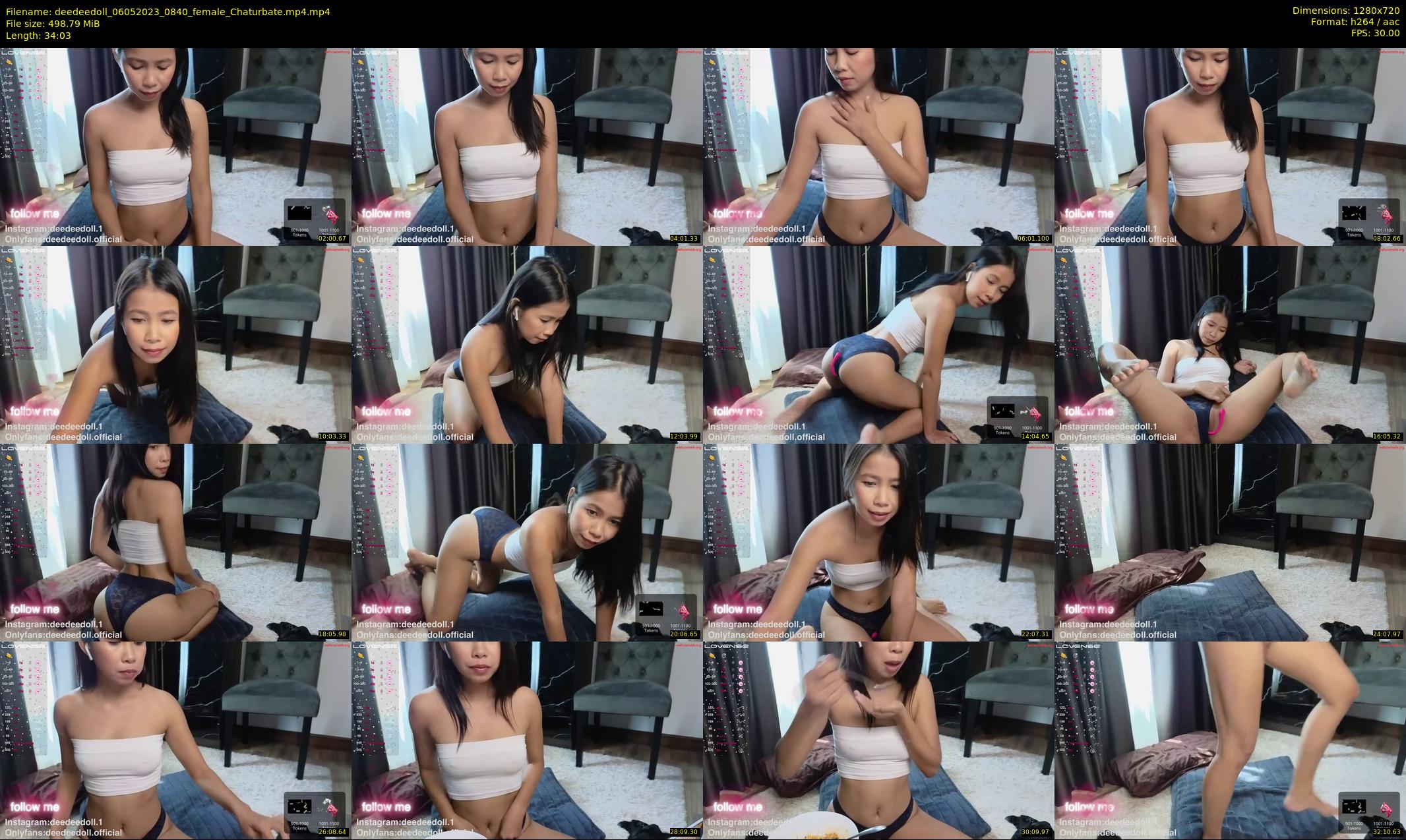 deedeedoll — 35 minute Chaturbate female cam show recording, 720p, May 6, 2023