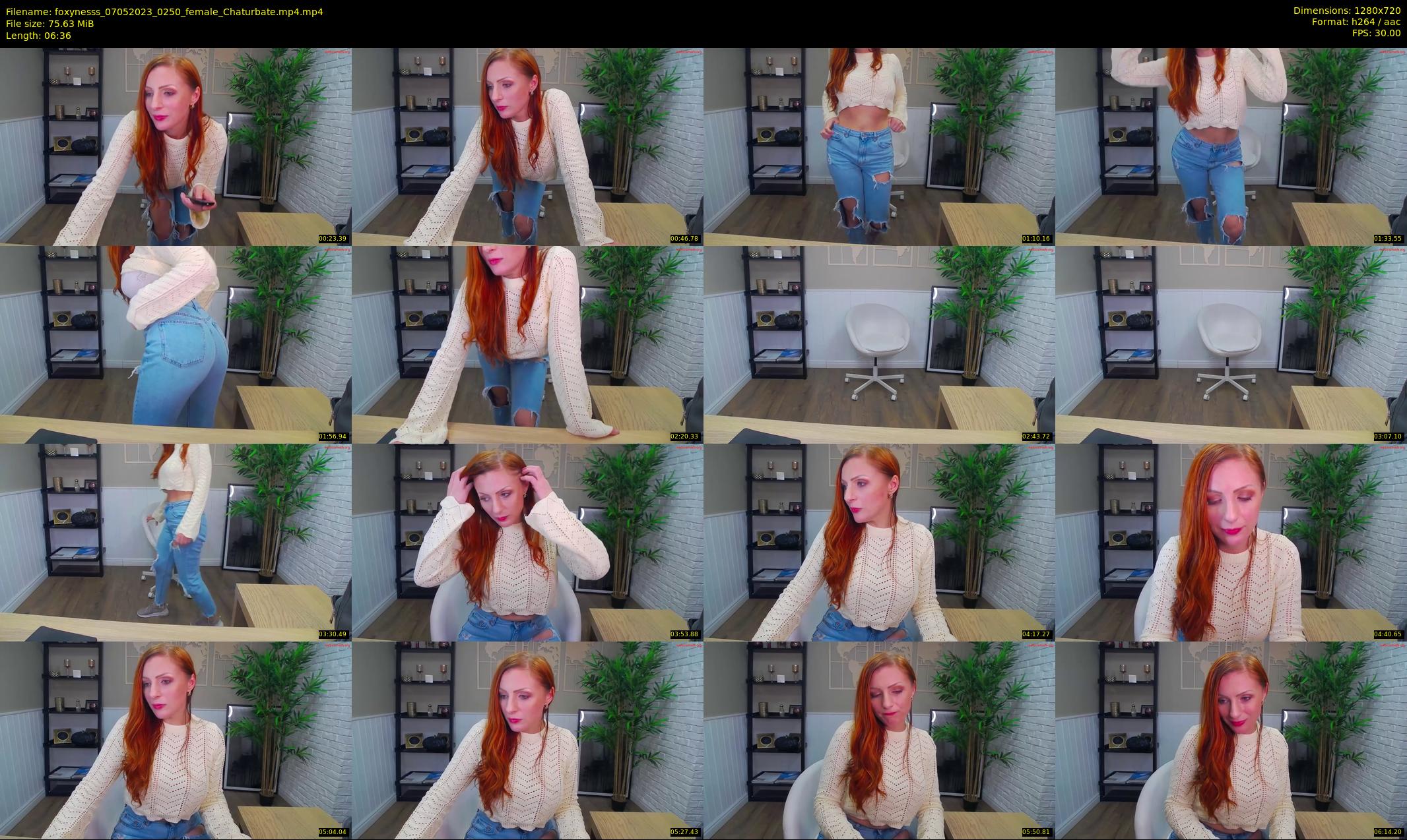 foxynesss — 7 minute Chaturbate female cam show recording, 720p, May 7, 2023