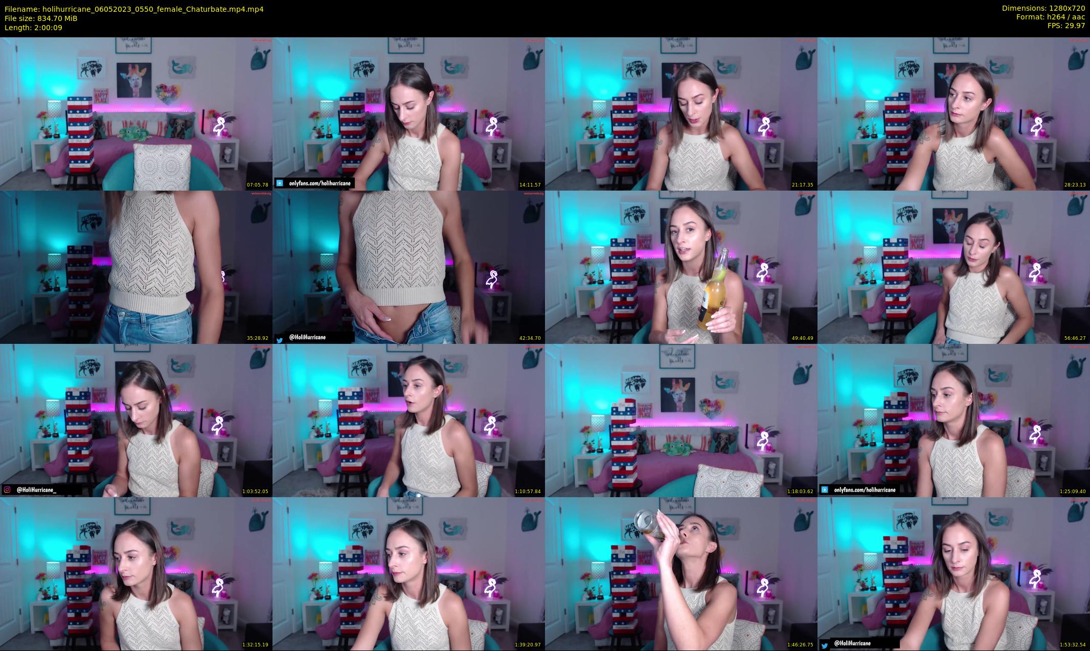 holihurricane — 121 minute Chaturbate female cam show recording, 720p, May 6, 2023