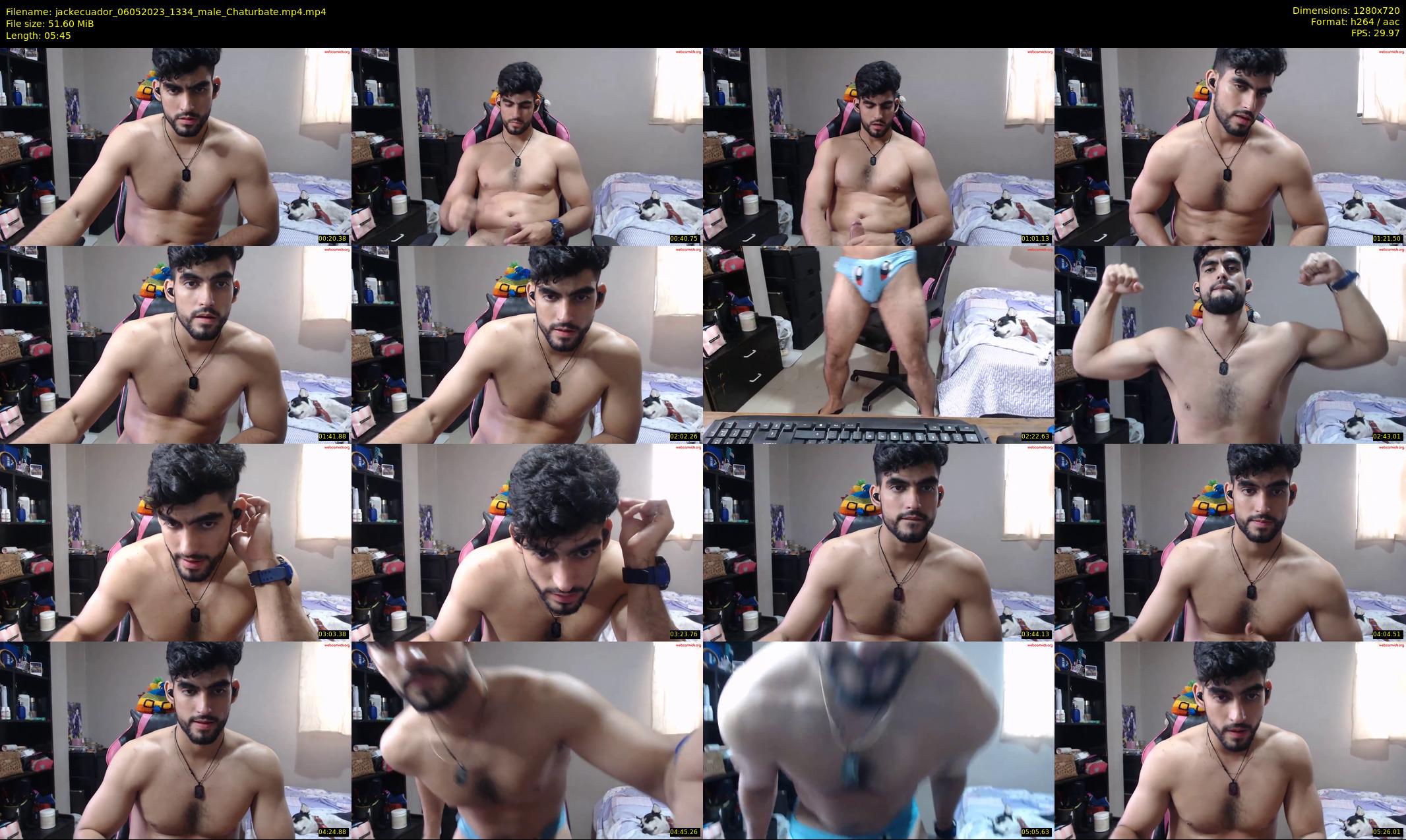 jackecuador — 6 minute Chaturbate male cam show recording, 720p, May 6, 2023