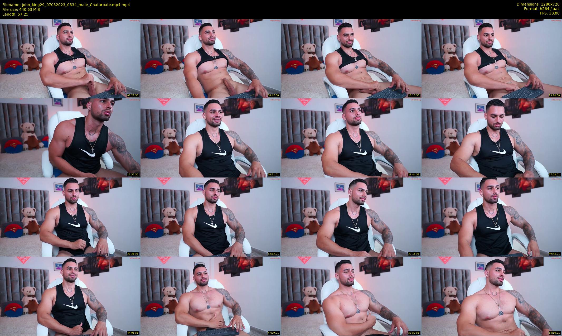 john_king29 — 58 minute Chaturbate male cam show recording, 720p, May 7, 2023