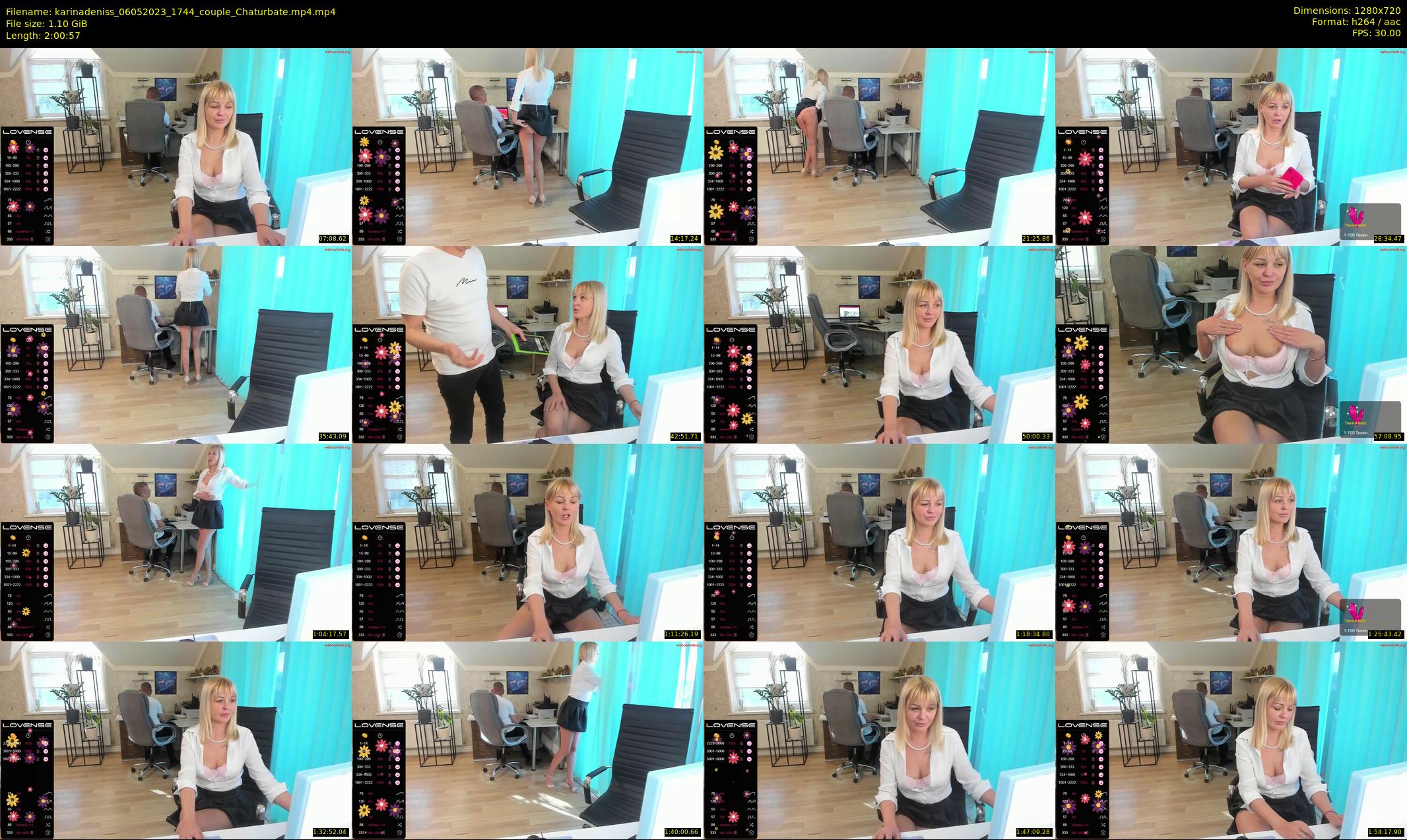 karinadeniss — 121 minute Chaturbate couple cam show recording, 720p, May 6, 2023