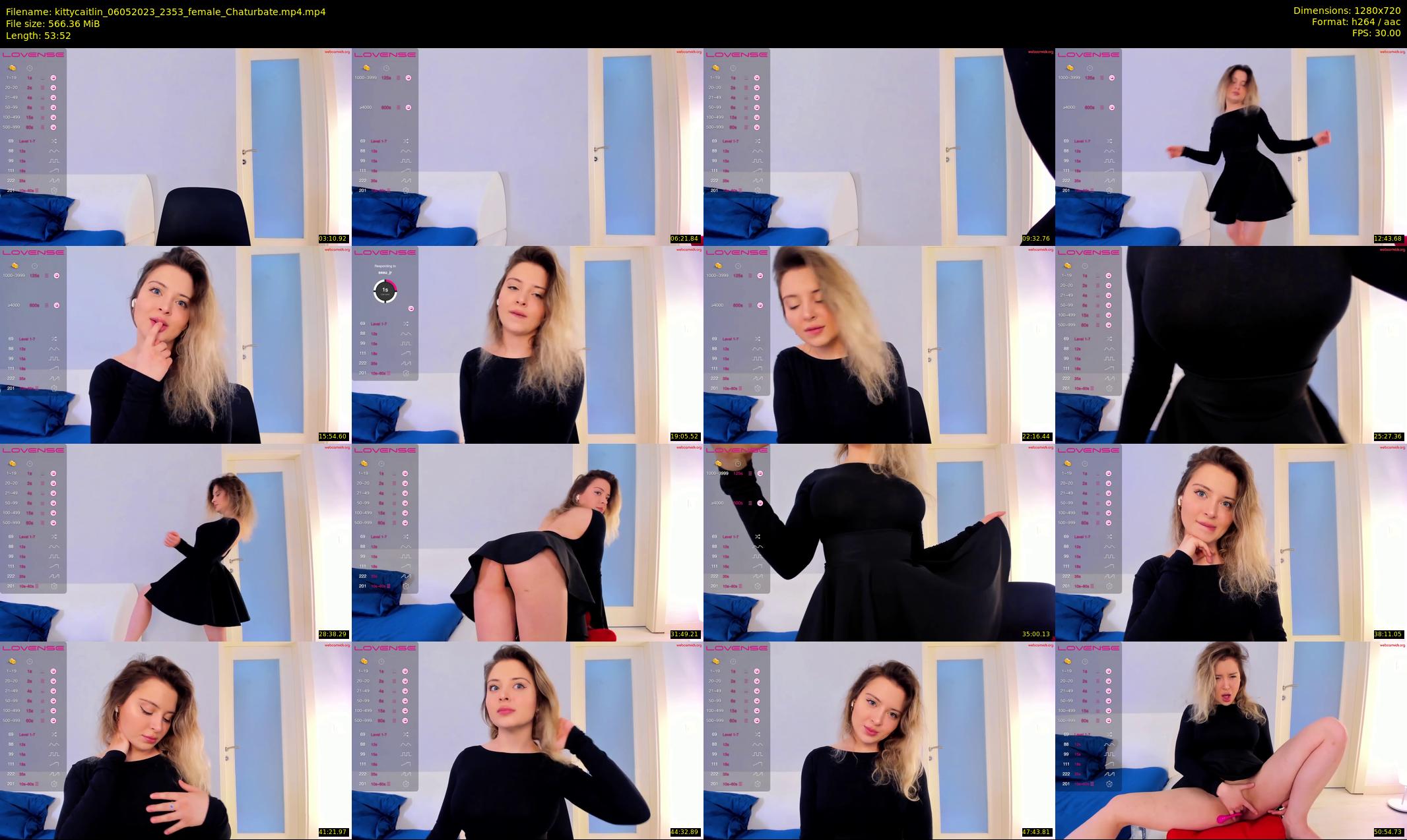 kittycaitlin — 54 minute Chaturbate female cam show recording, 720p, May 6, 2023