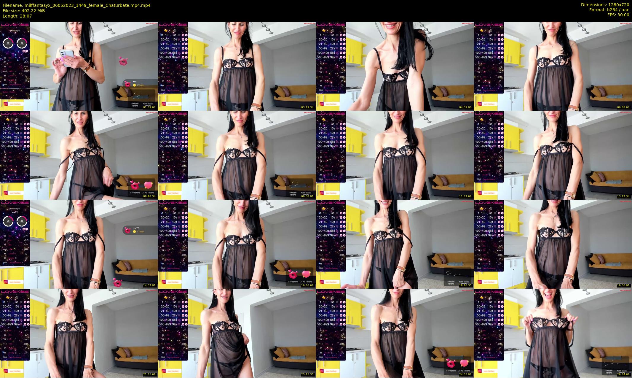 milffantasyx — 29 minute Chaturbate female cam show recording, 720p, May 6, 2023