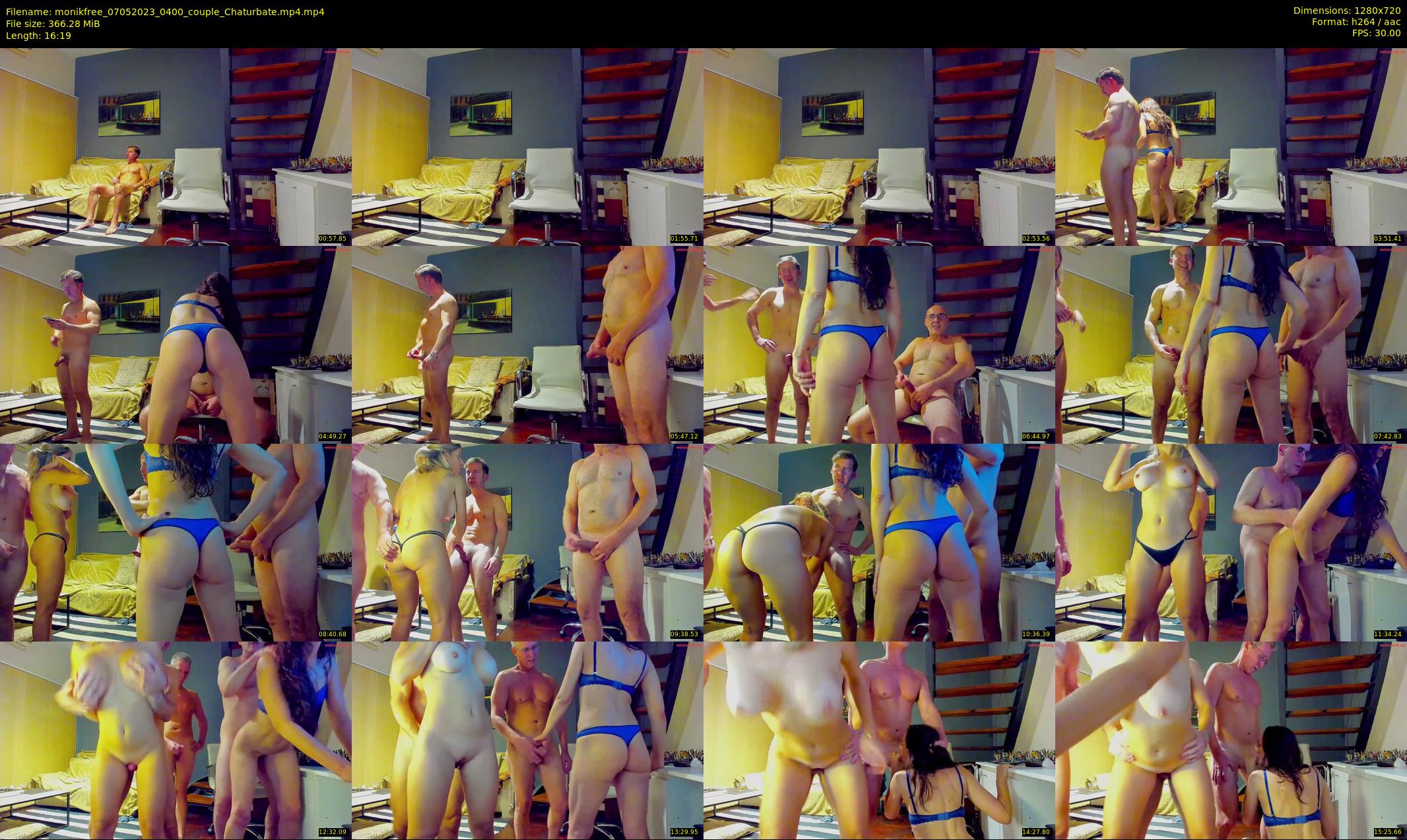 monikfree — 17 minute Chaturbate couple cam show recording, 720p, May 7, 2023