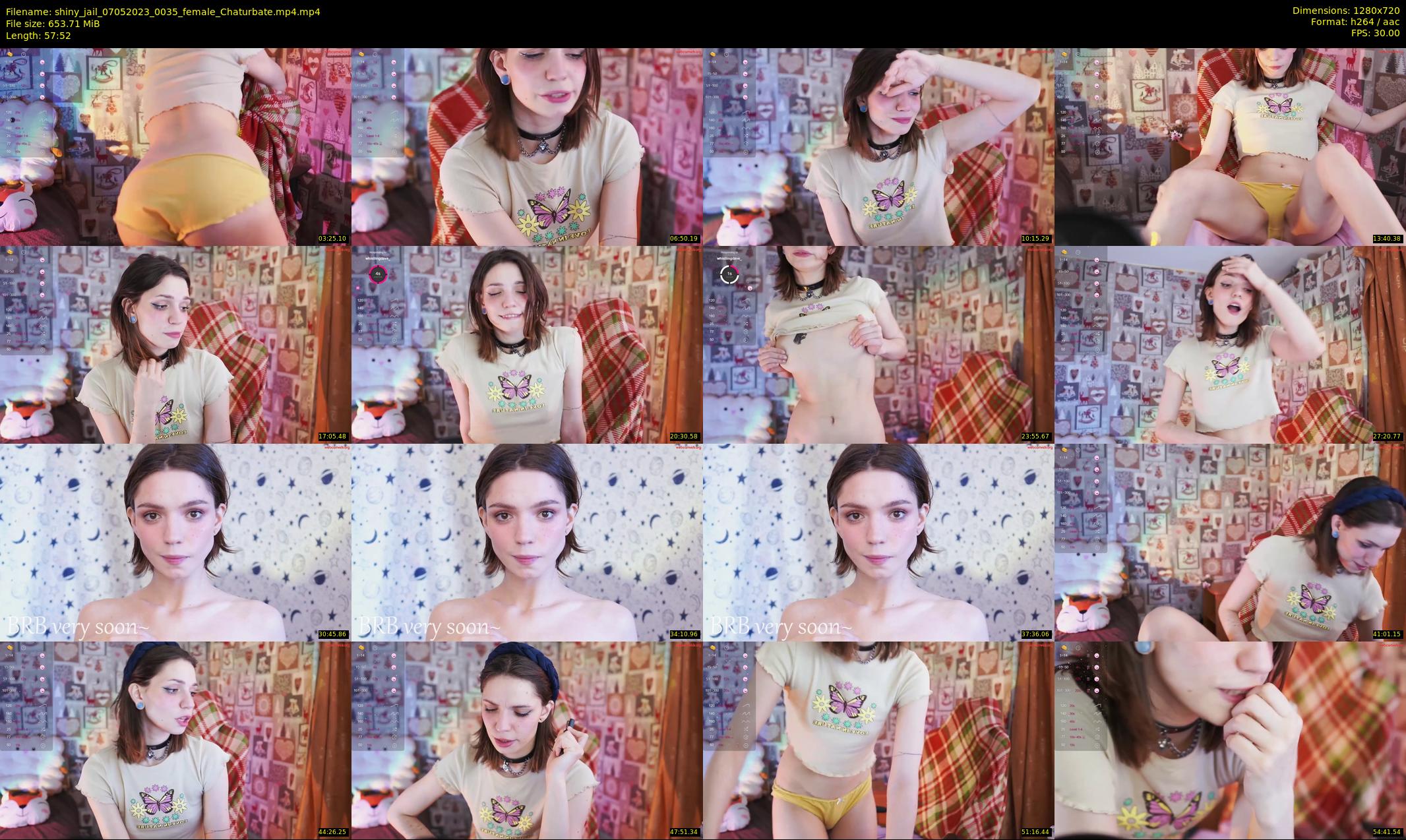 shiny_jail — 58 minute Chaturbate female cam show recording, 720p, May 7, 2023