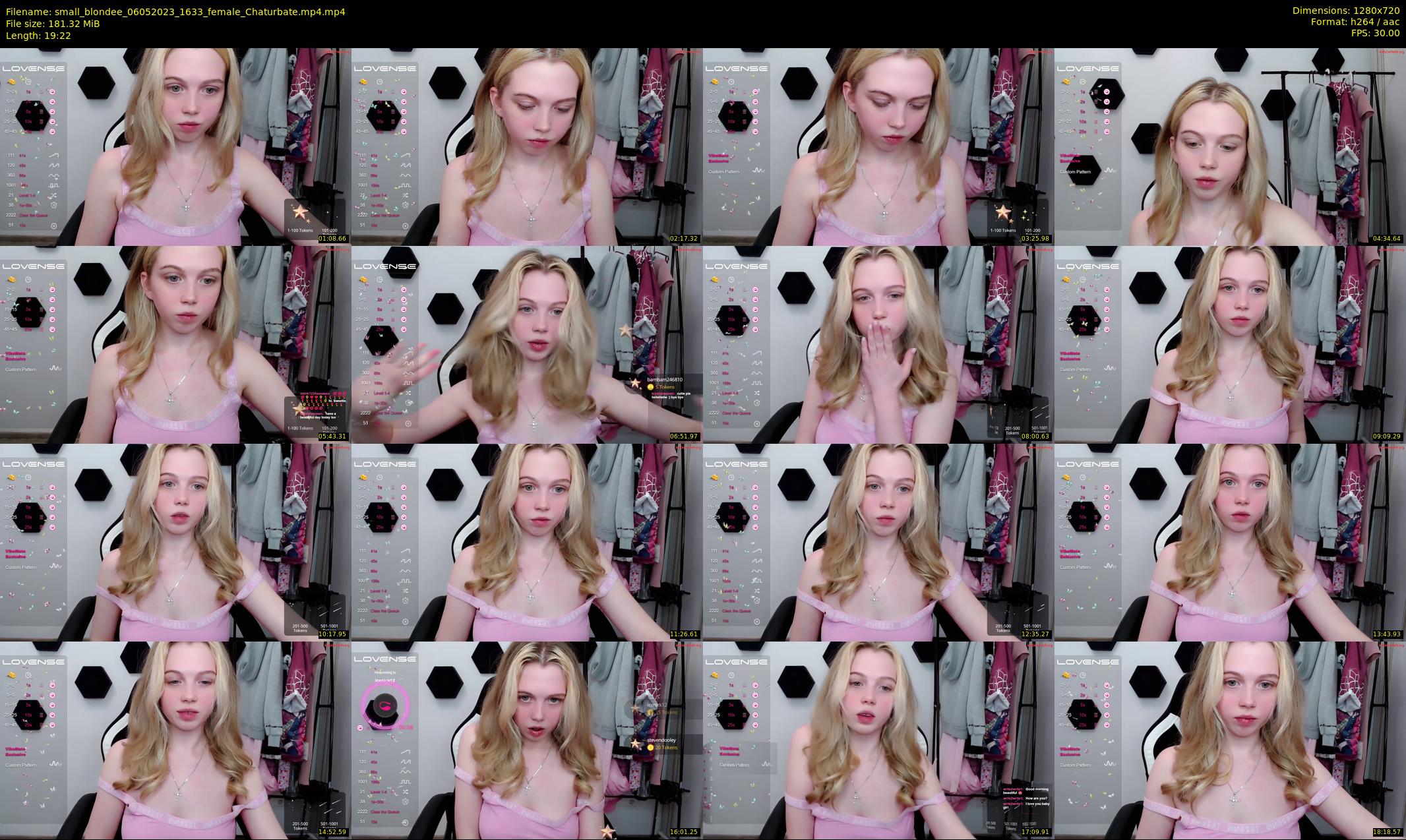 small_blondee — 20 minute Chaturbate female cam show recording, 720p, May 6, 2023
