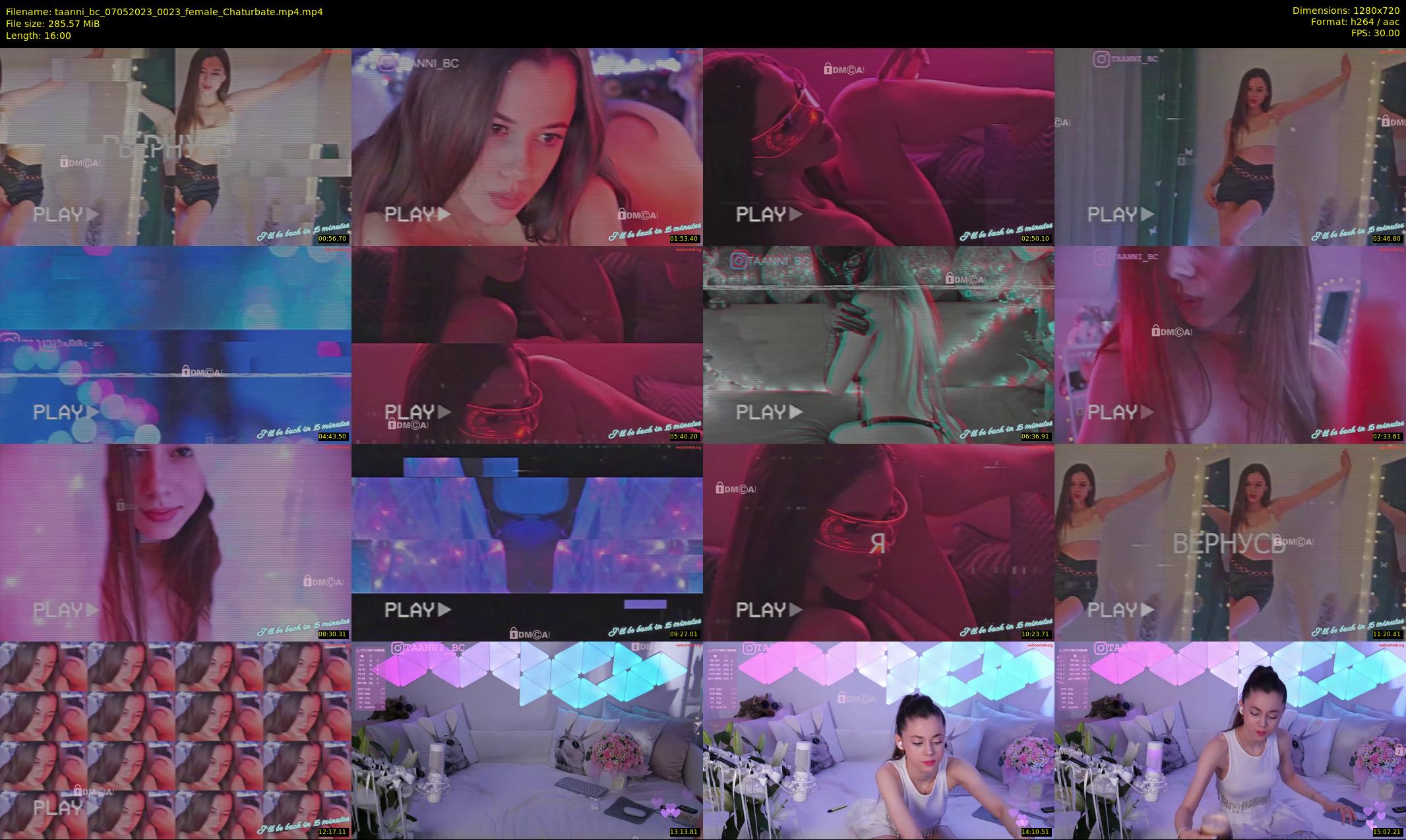 taanni_bc — 16 minute Chaturbate female cam show recording, 720p, May 7, 2023