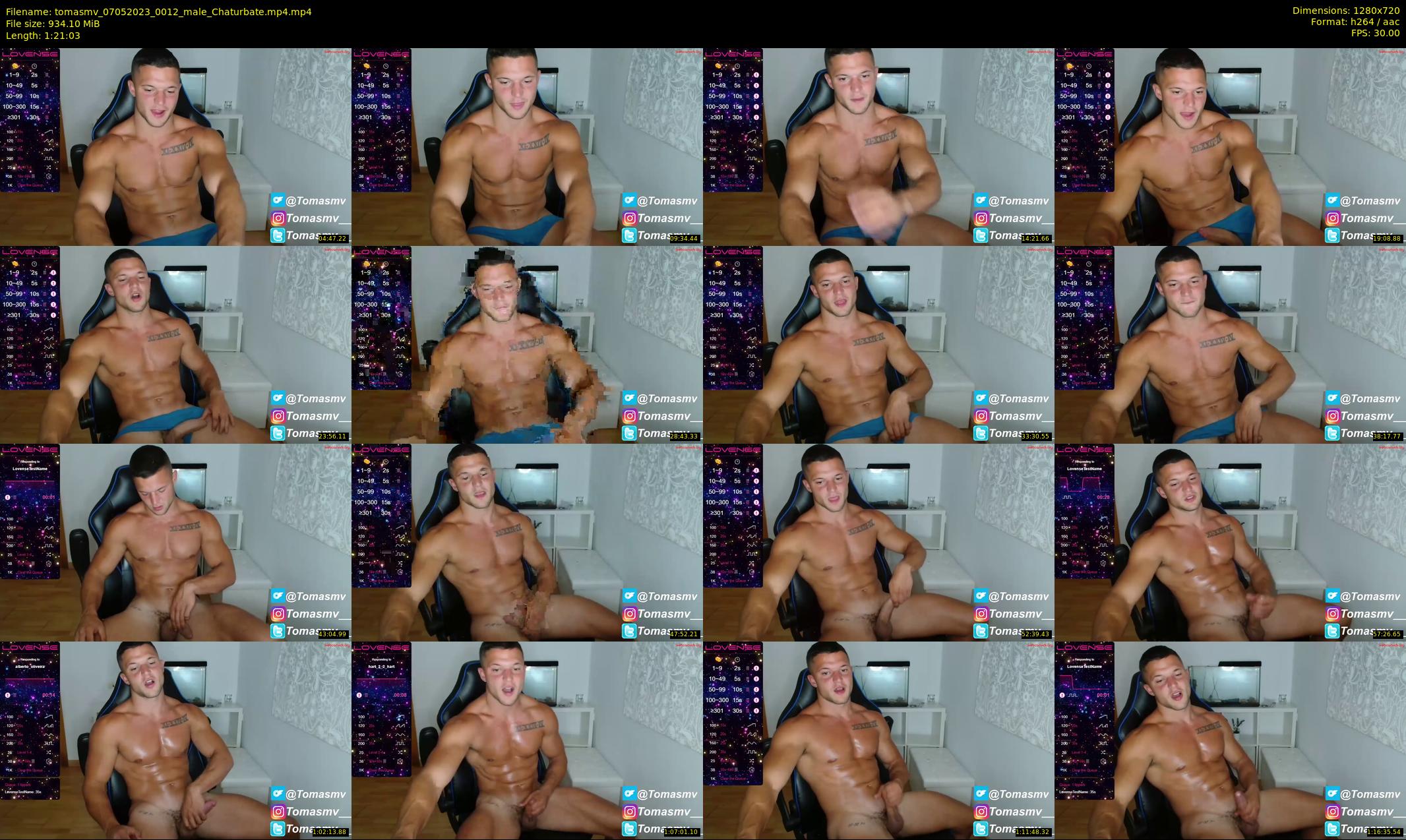 tomasmv — 82 minute Chaturbate male cam show recording, 720p, May 7, 2023