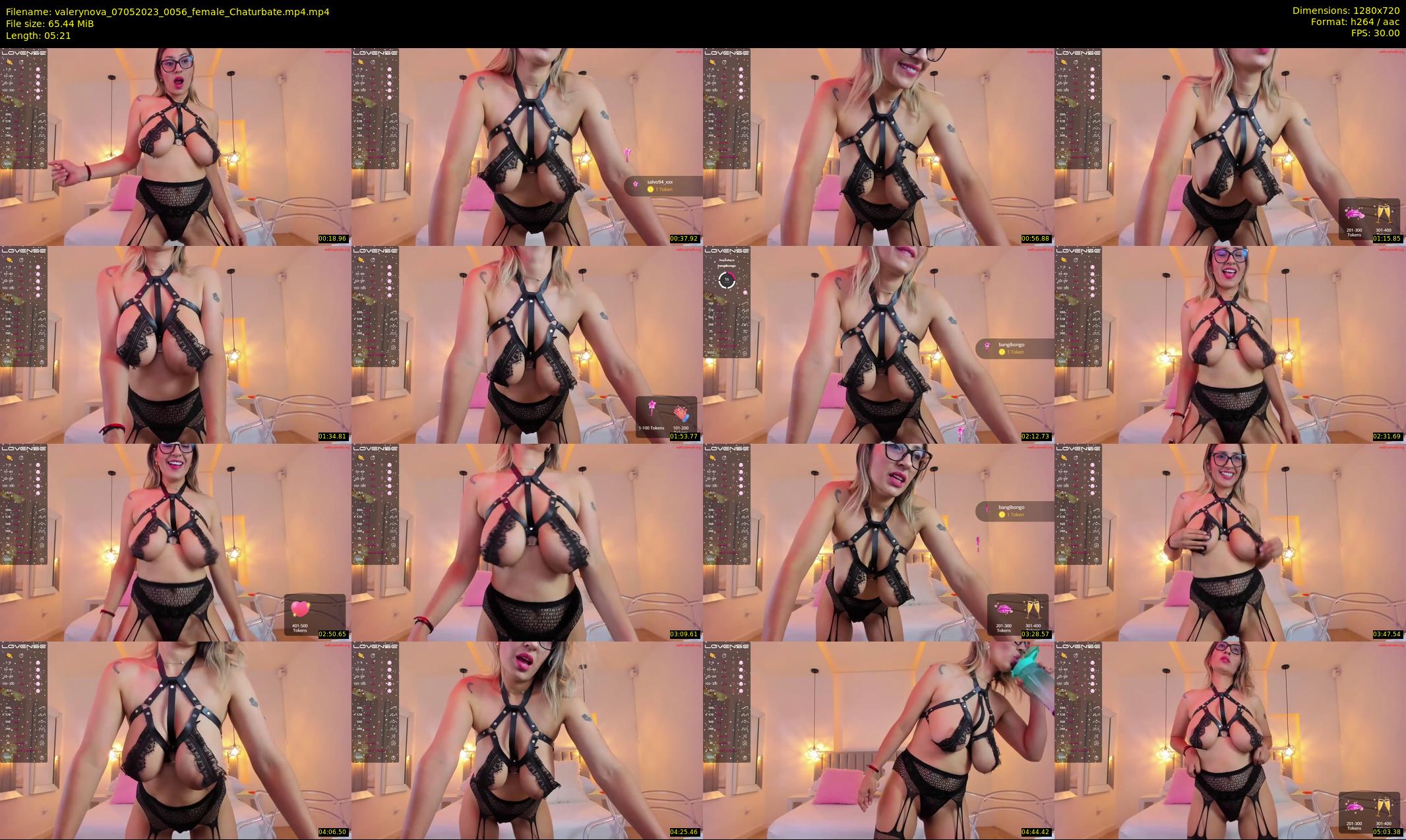 valerynova — 6 minute Chaturbate female cam show recording, 720p, May 7, 2023