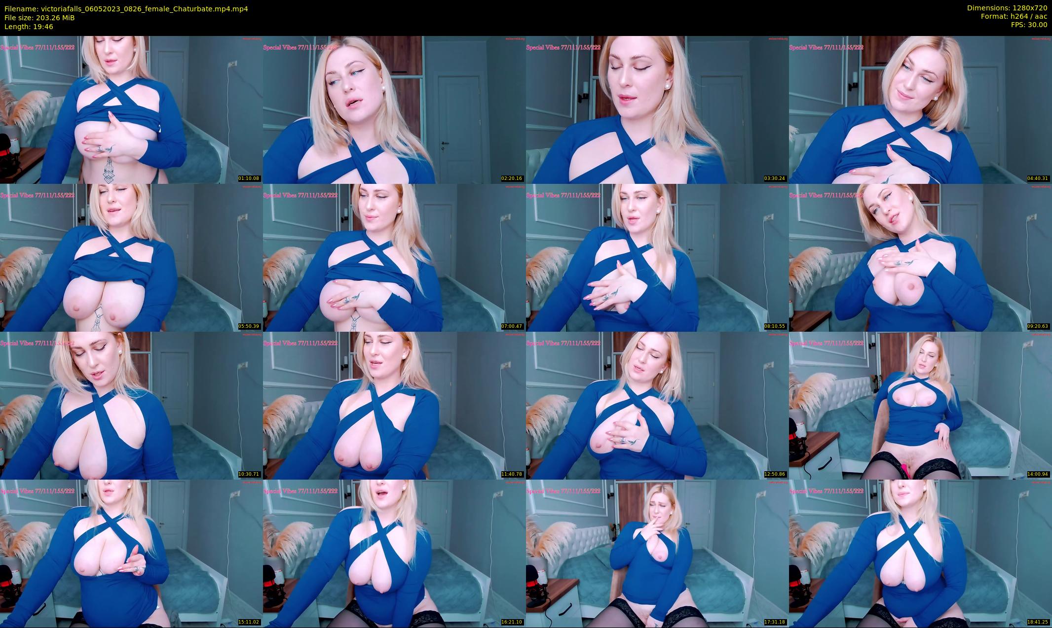 victoriafalls — 20 minute Chaturbate female cam show recording, 720p, May 6, 2023