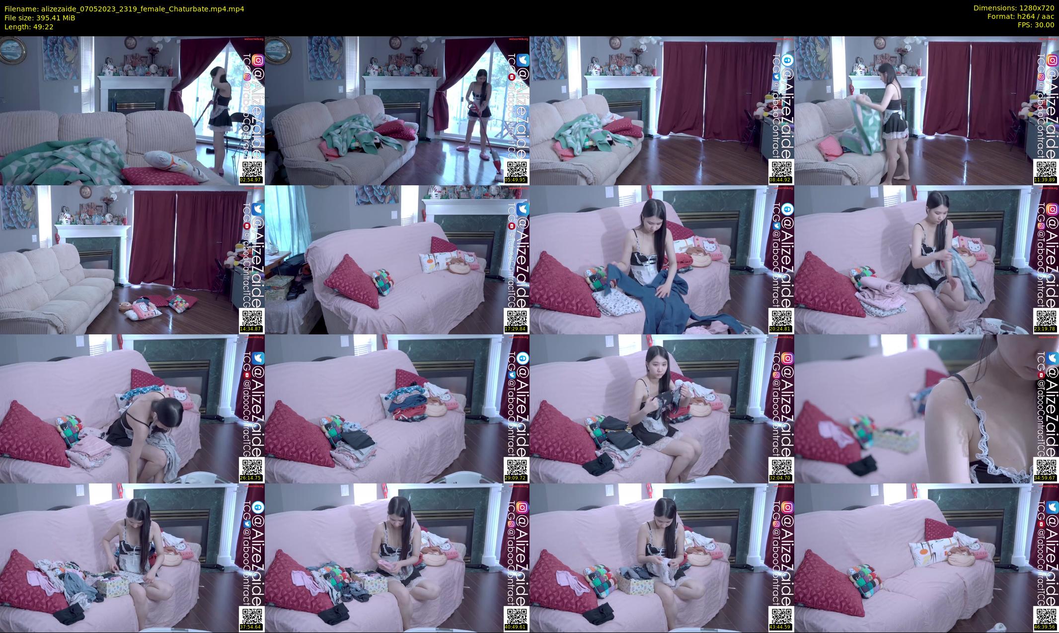 alizezaide — 50 minute Chaturbate female cam show recording, 720p, May 7, 2023