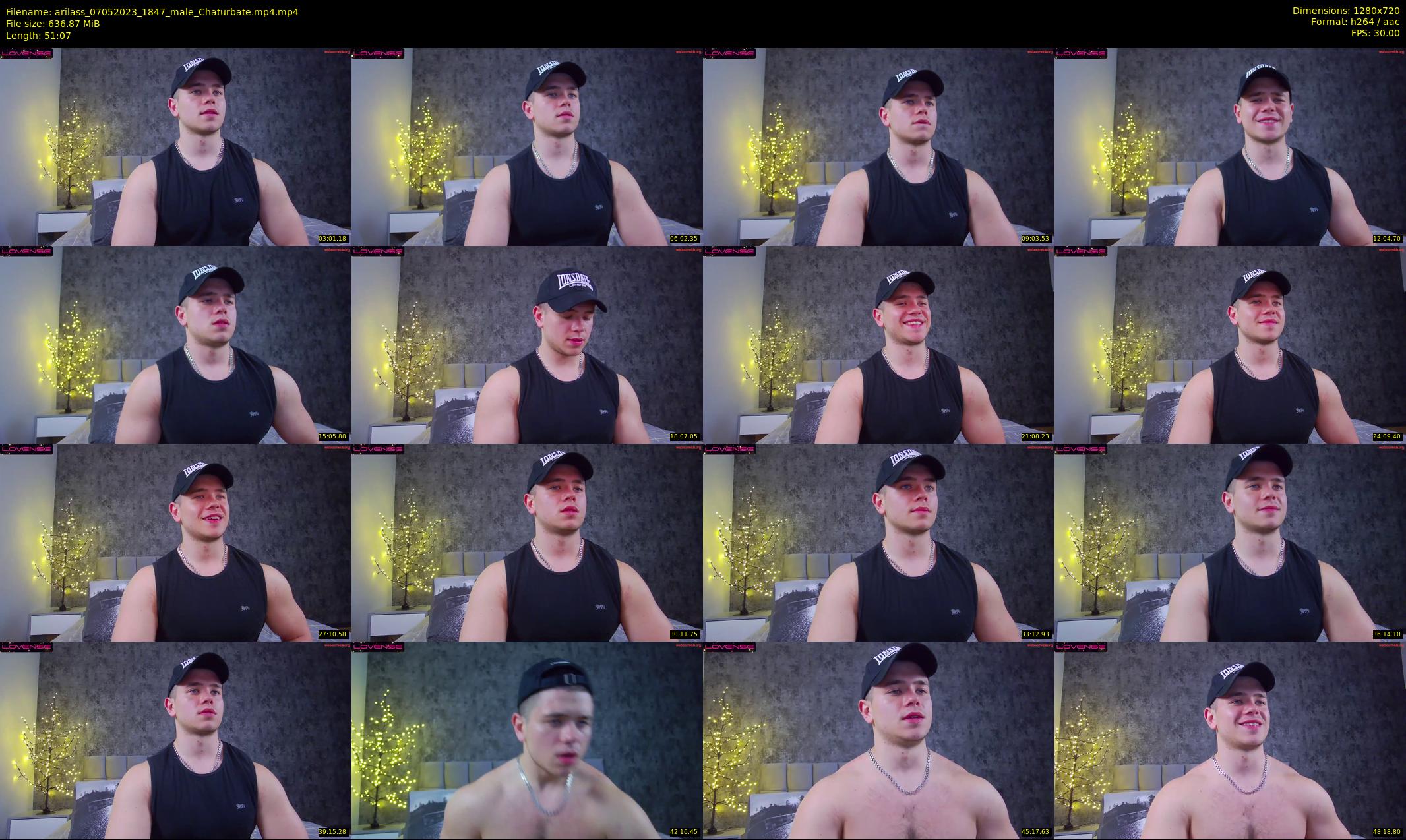 arilass — 52 minute Chaturbate male cam show recording, 720p, May 7, 2023