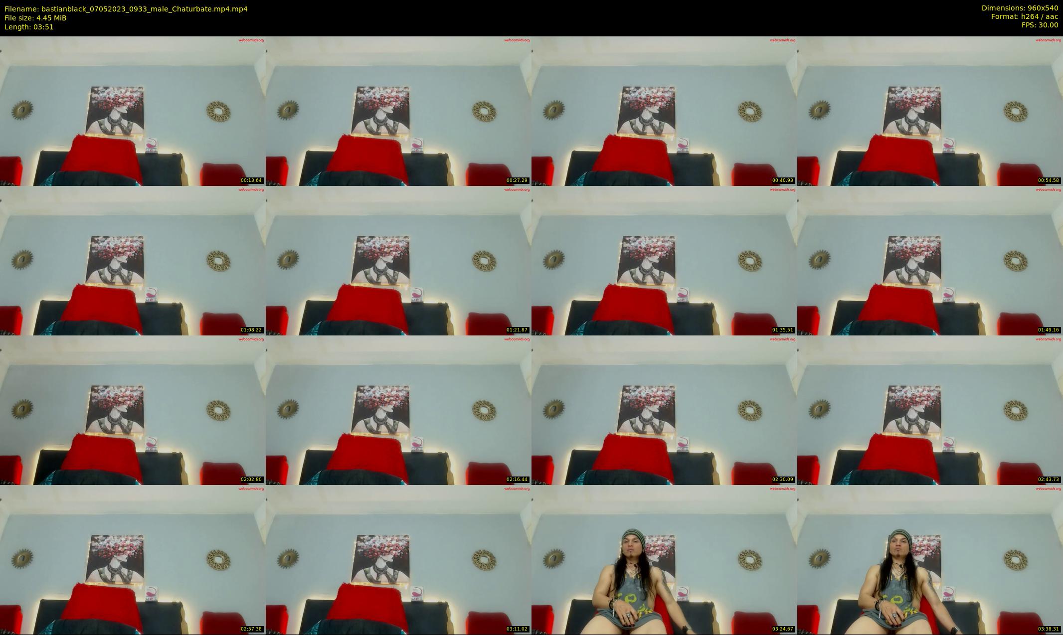 bastianblack — 4 minute Chaturbate male cam show recording, 480p, May 7, 2023