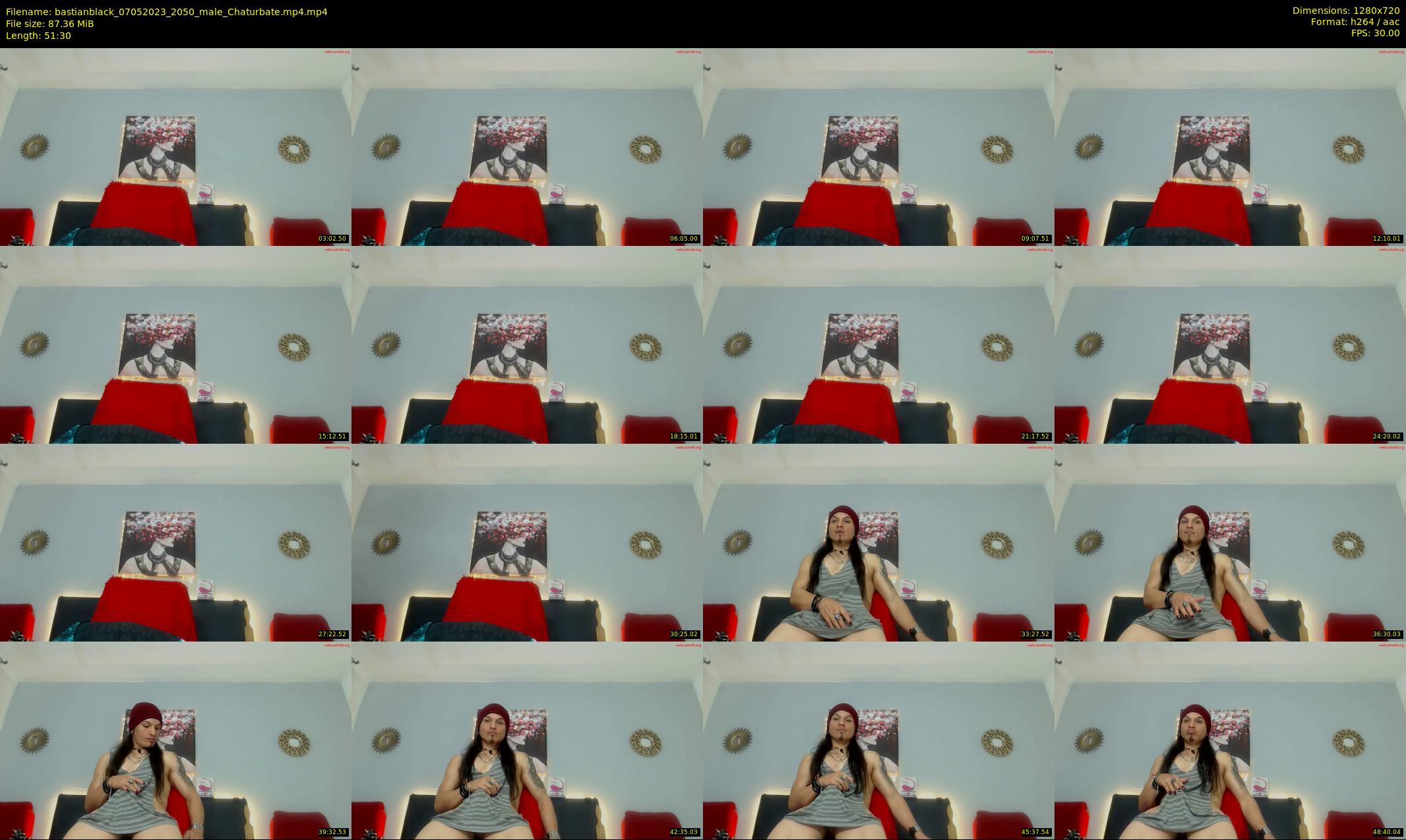 bastianblack — 52 minute Chaturbate male cam show recording, 720p, May 7, 2023