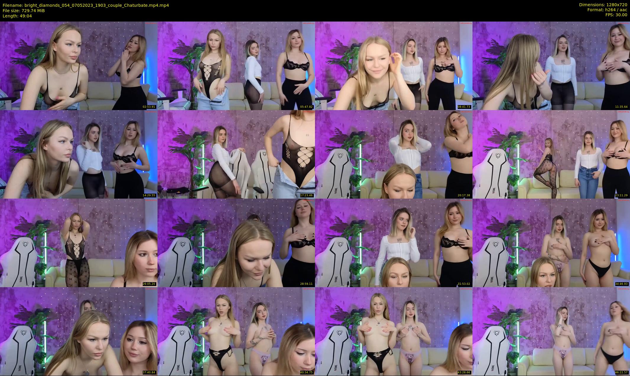 bright_diamonds_054 — 50 minute Chaturbate couple cam show recording, 720p, May 7, 2023