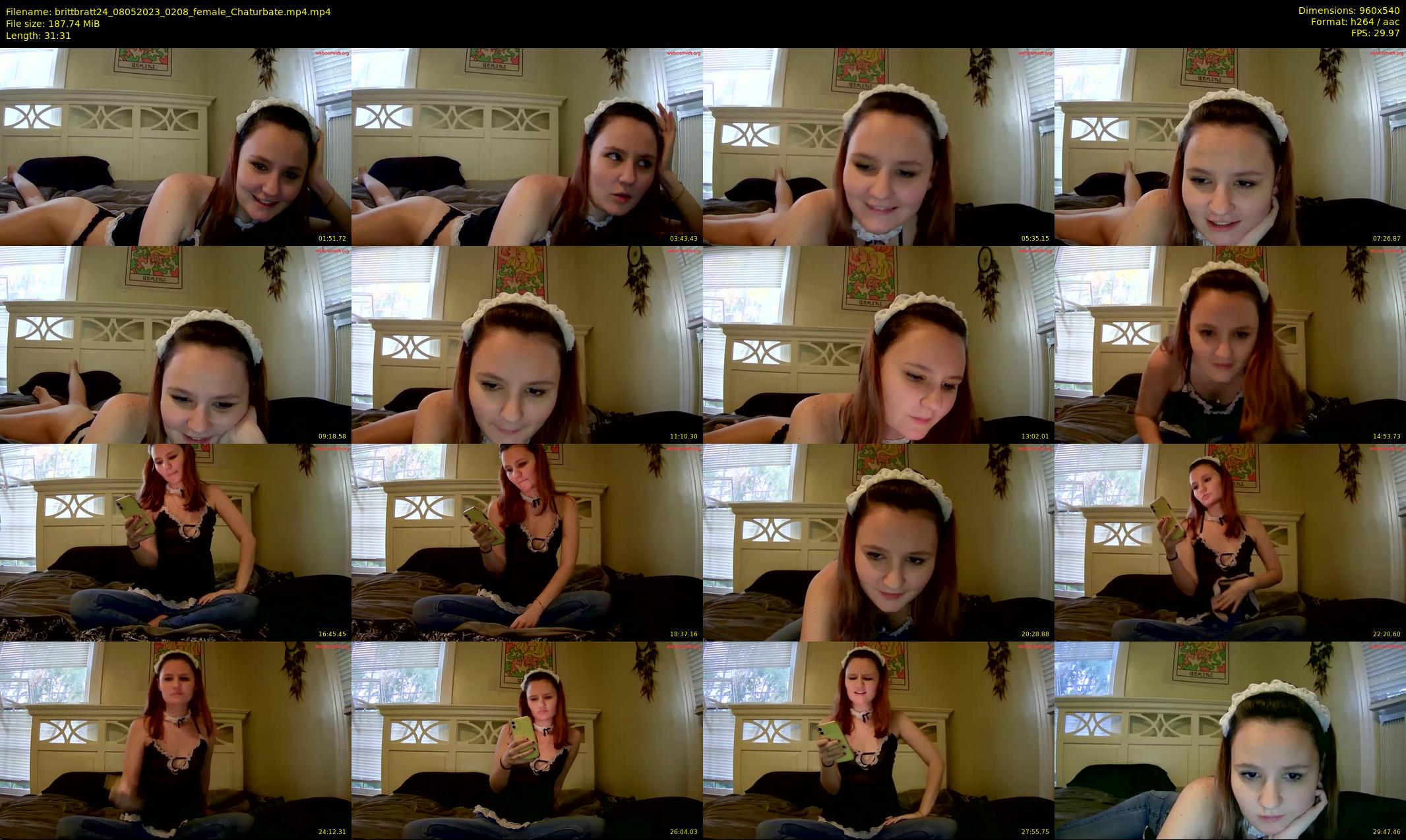brittbratt24 — 32 minute Chaturbate female cam show recording, 480p, May 8, 2023