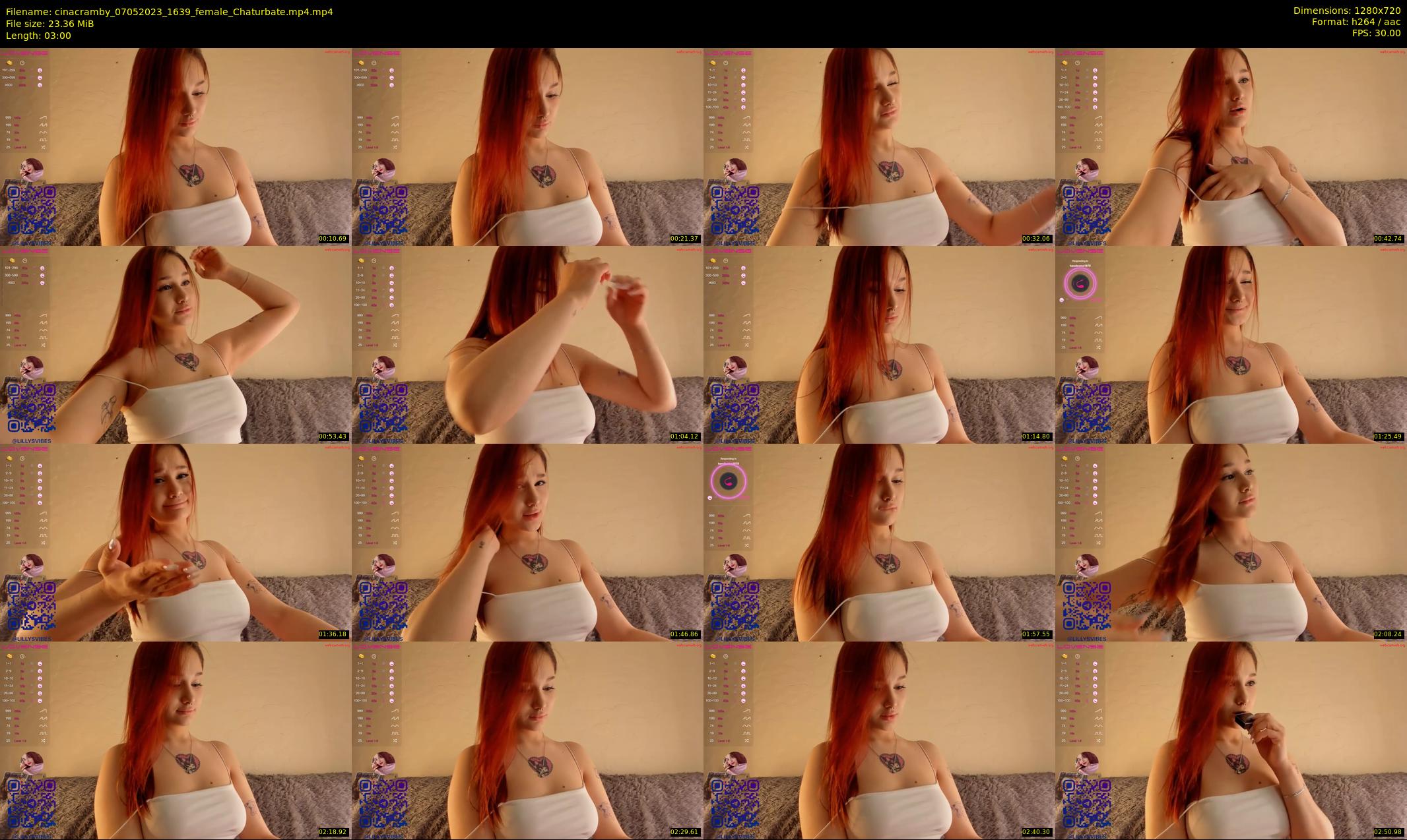 cinacramby — 3 minute Chaturbate female cam show recording, 720p, May 7, 2023