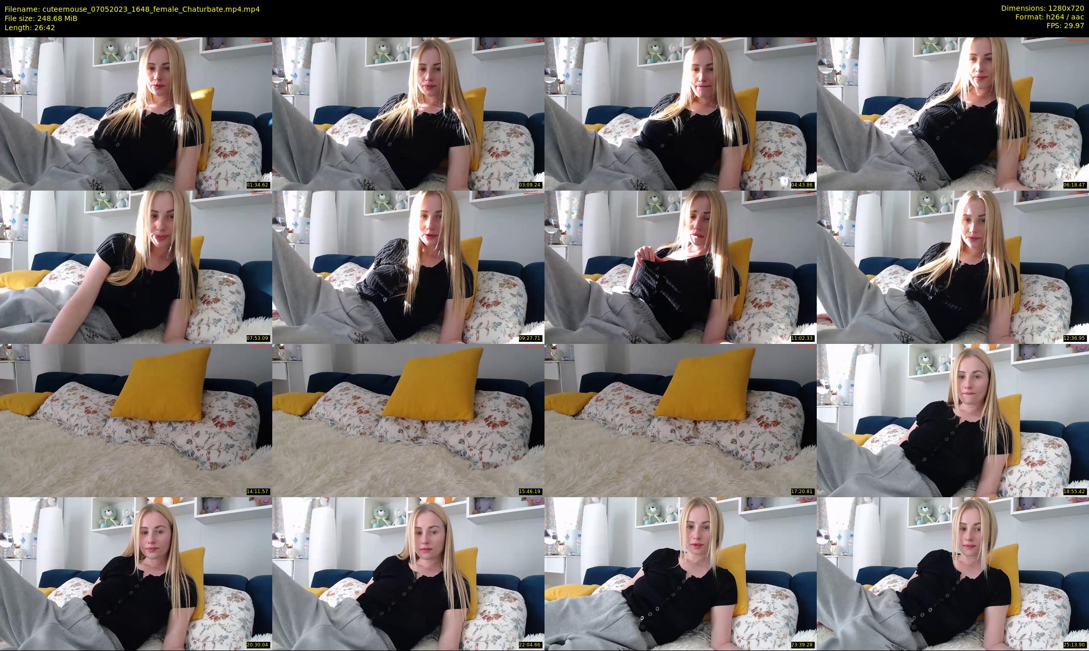 cuteemouse — 27 minute Chaturbate female cam show recording, 720p, May 7, 2023