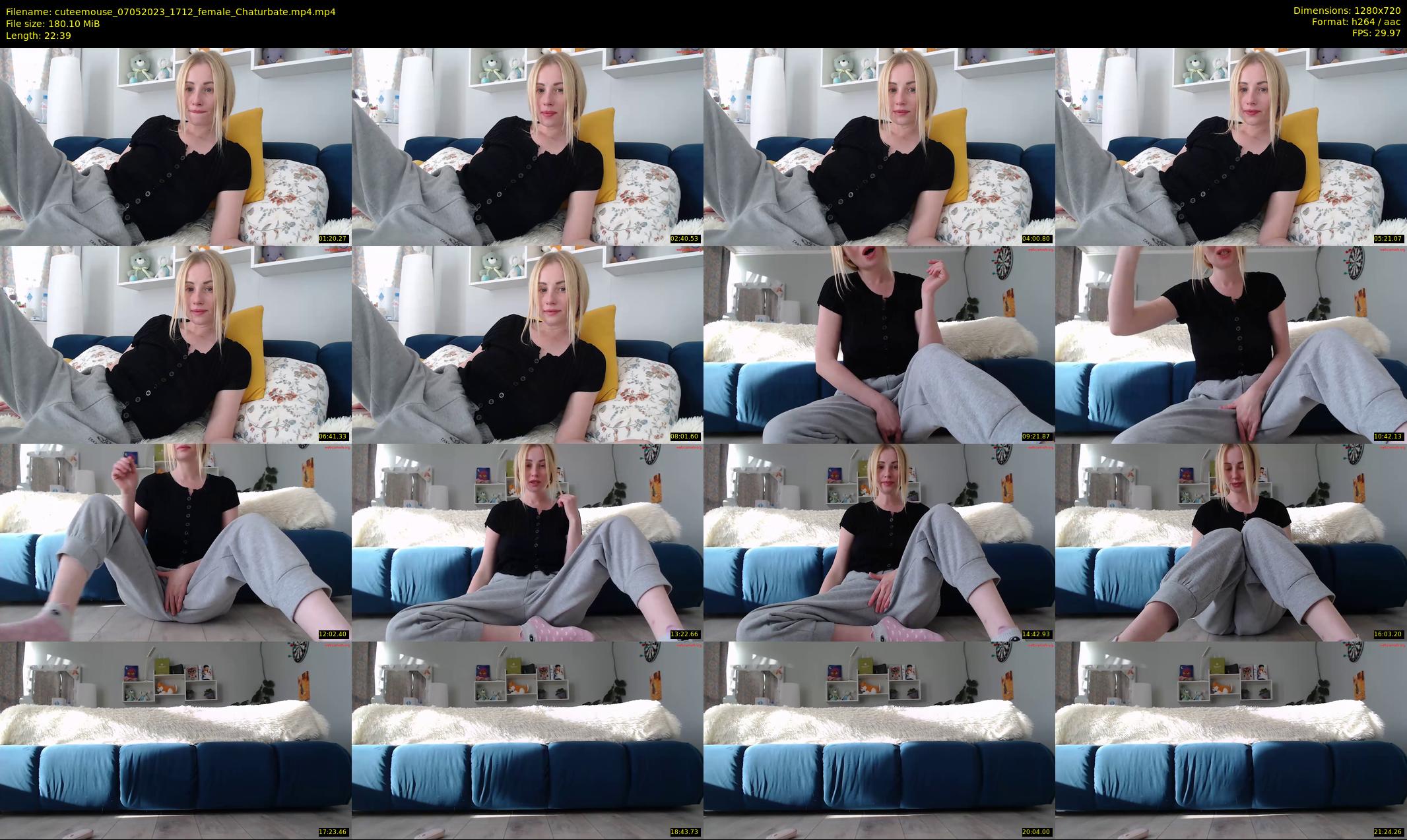 cuteemouse — 23 minute Chaturbate female cam show recording, 720p, May 7, 2023