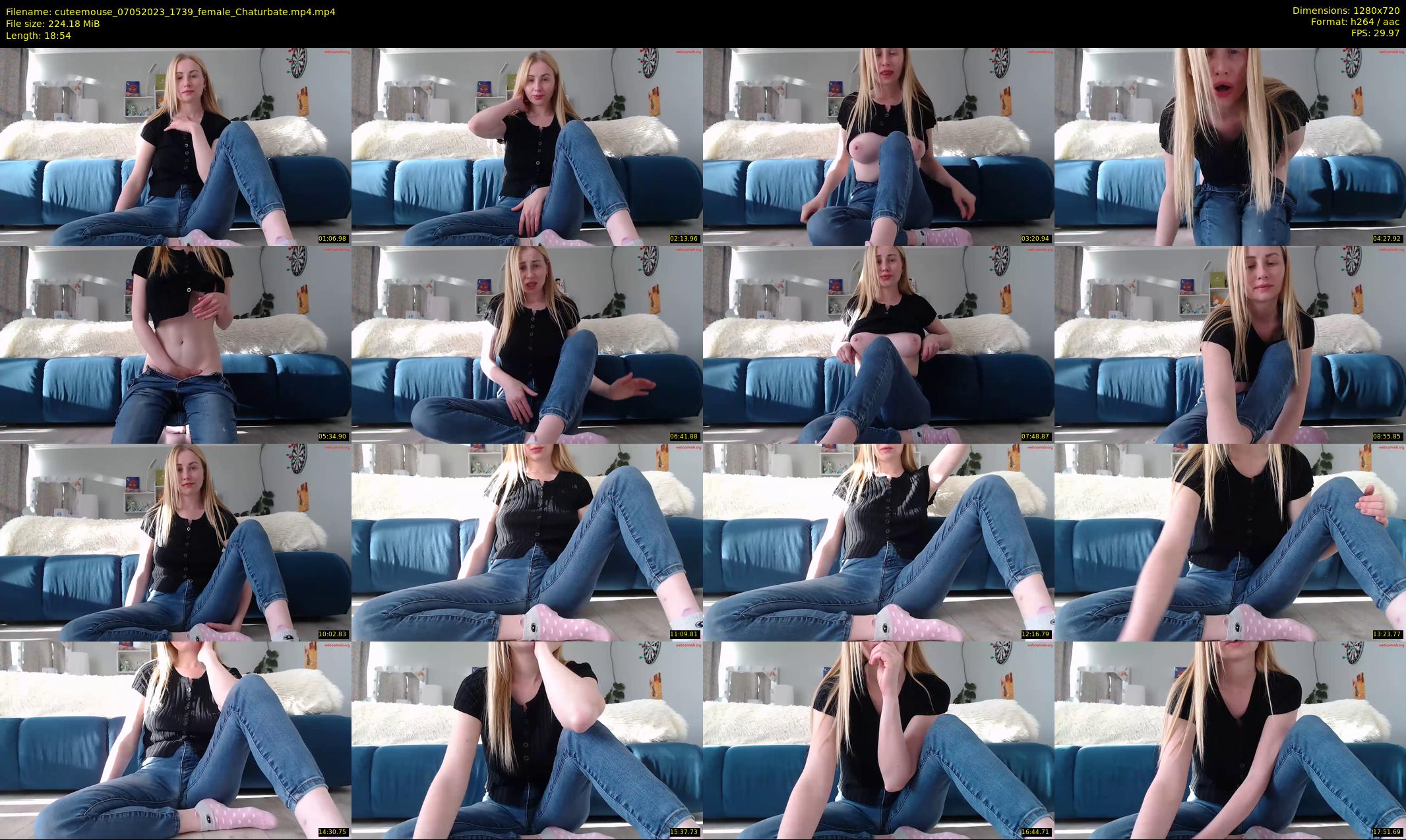 cuteemouse — 19 minute Chaturbate female cam show recording, 720p, May 7, 2023
