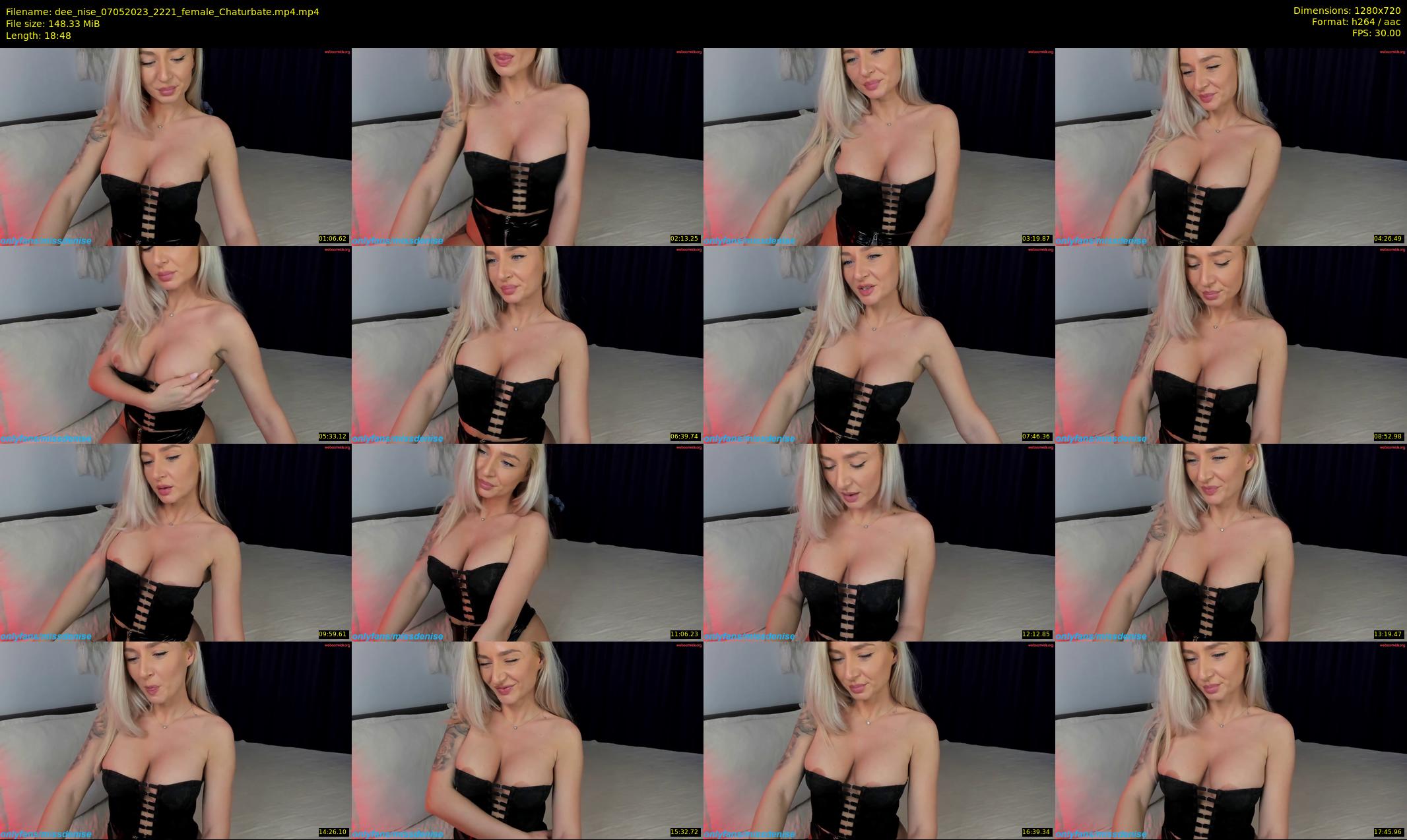 dee_nise — 19 minute Chaturbate female cam show recording, 720p, May 7, 2023