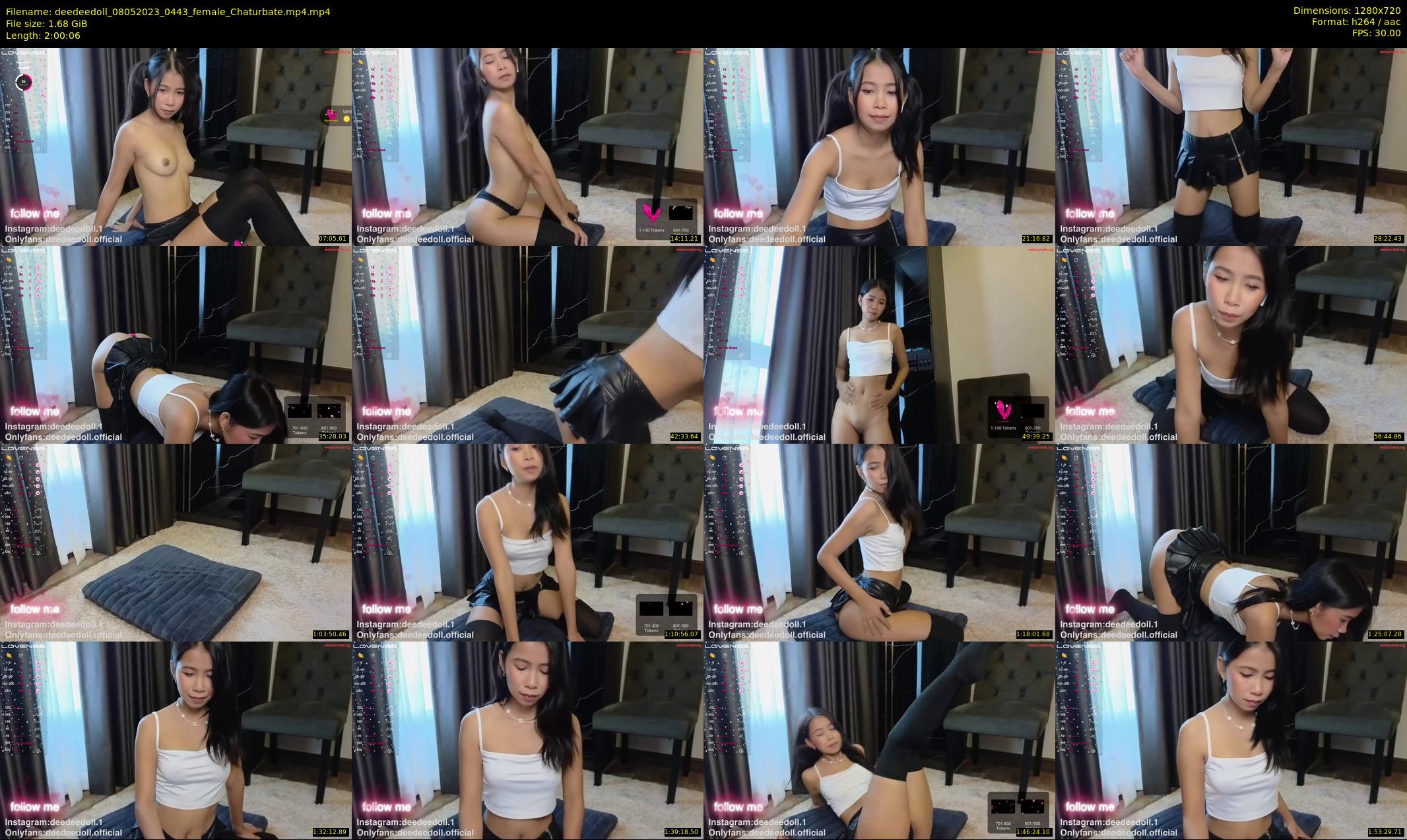 deedeedoll — 121 minute Chaturbate female cam show recording, 720p, May 8, 2023
