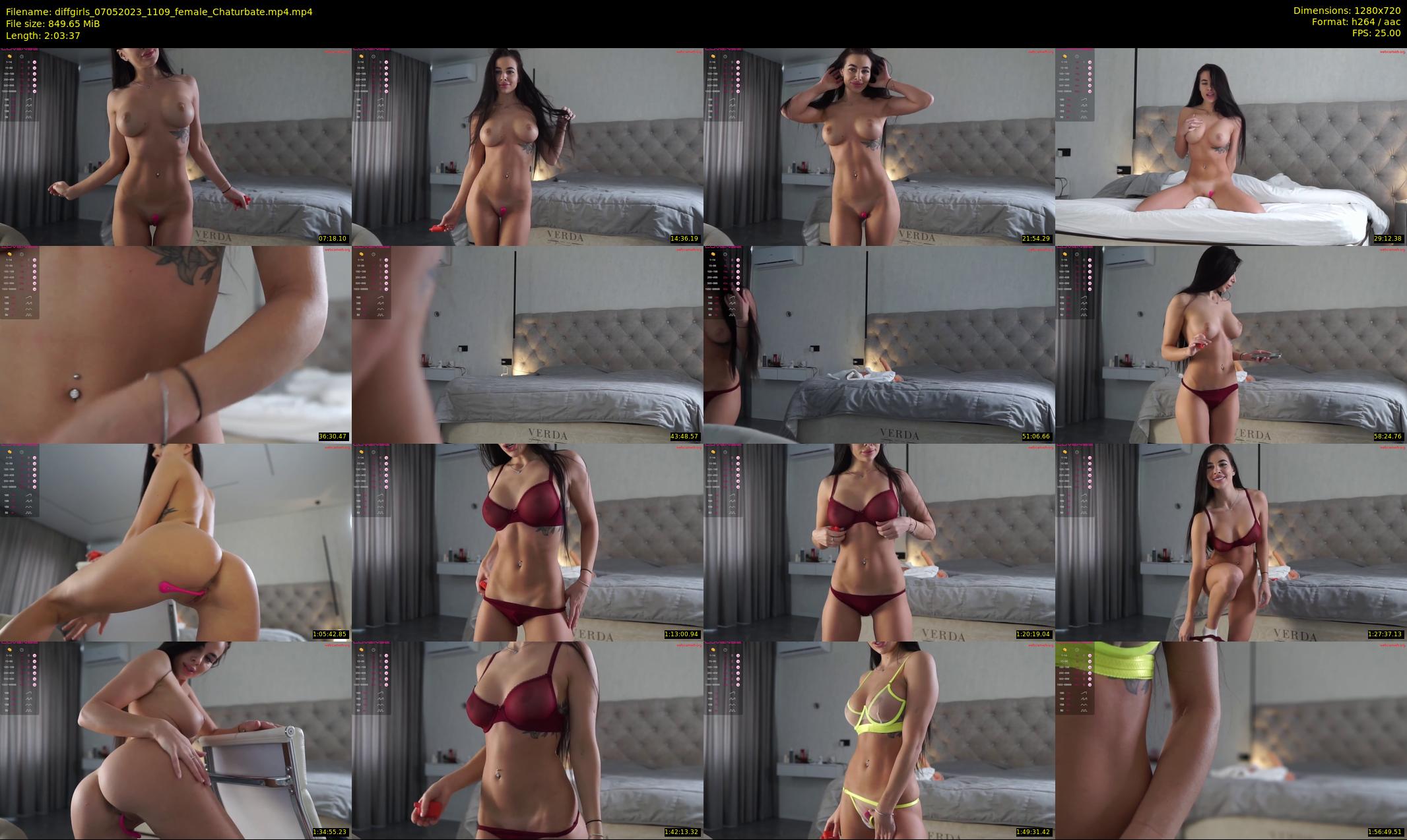 diffgirls — 124 minute Chaturbate female cam show recording, 720p, May 7, 2023