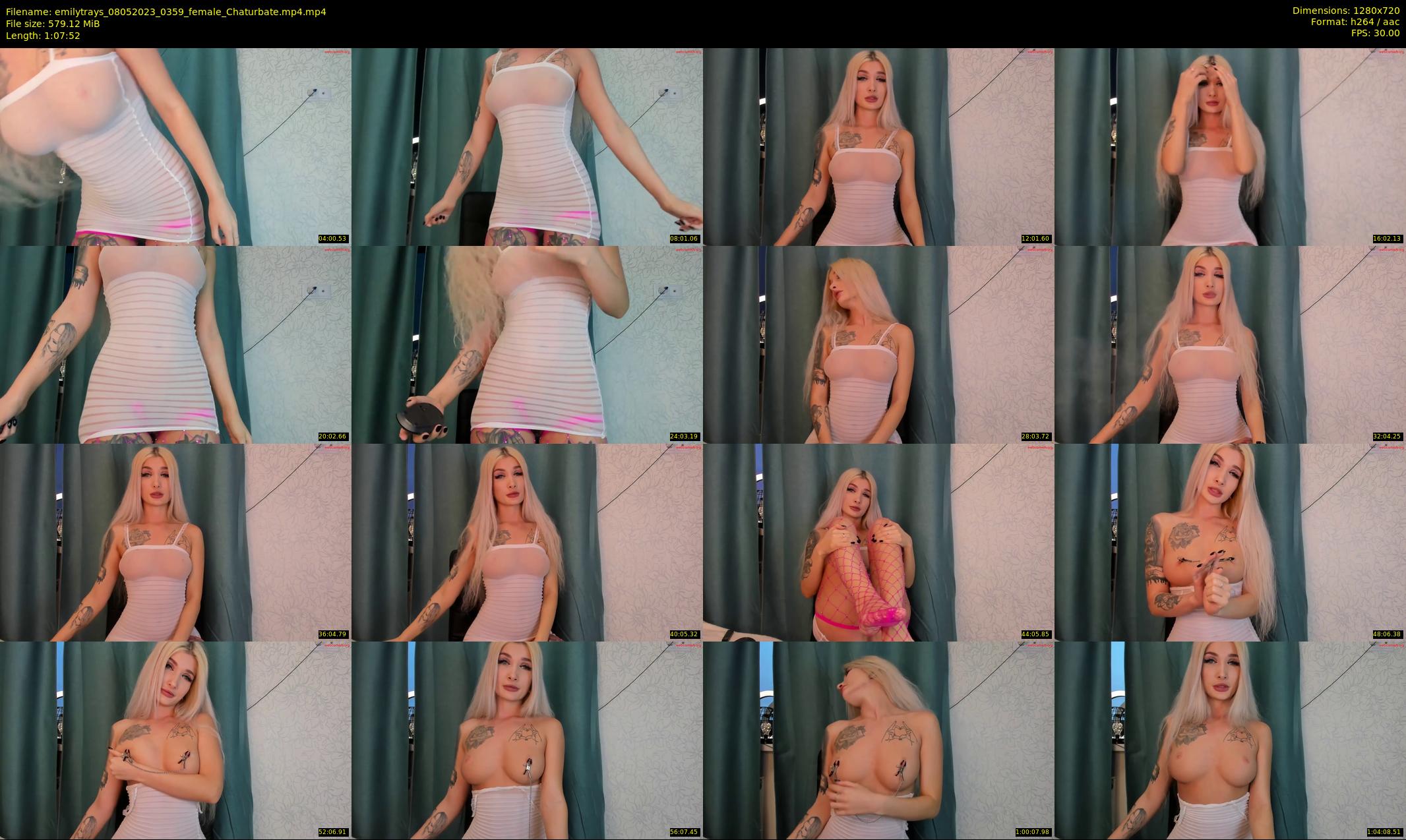 emilytrays — 68 minute Chaturbate female cam show recording, 720p, May 8, 2023