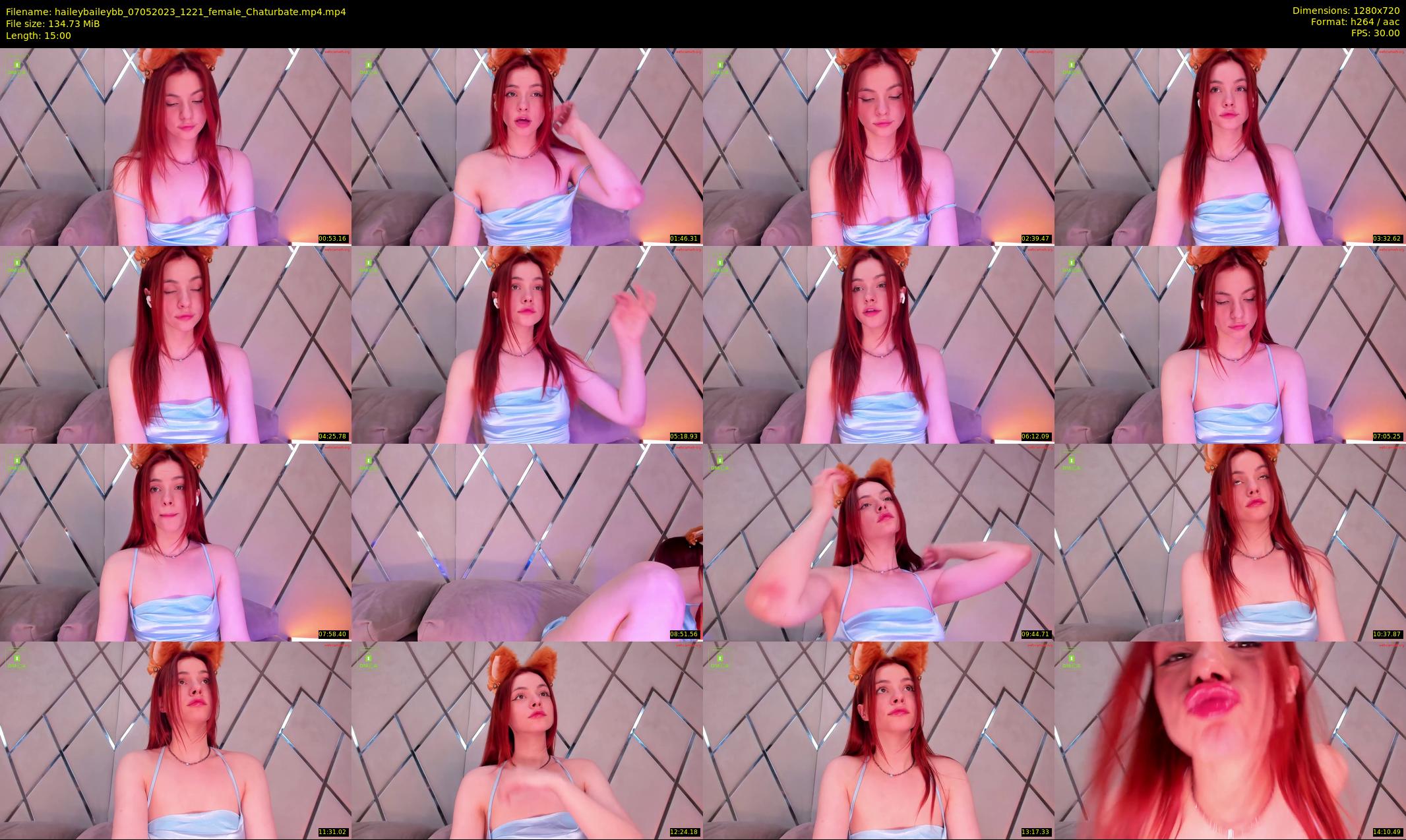haileybaileybb — 15 minute Chaturbate female cam show recording, 720p, May 7, 2023