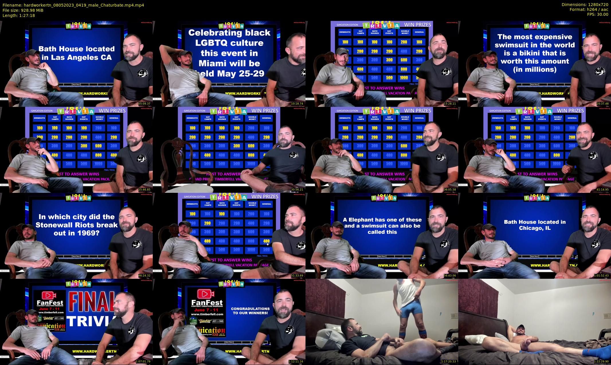 hardworkertn — 88 minute Chaturbate male cam show recording, 720p, May 8, 2023