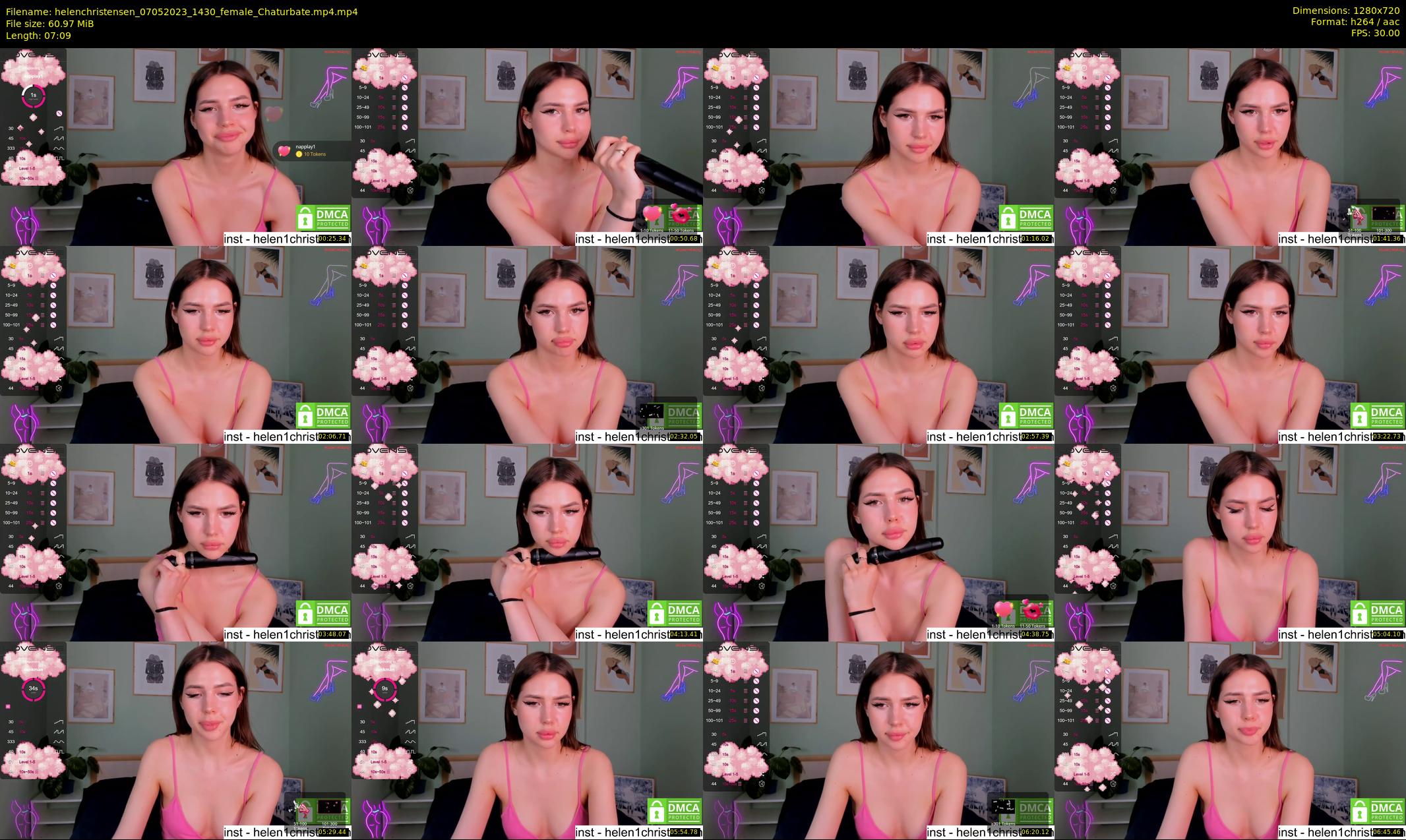 helenchristensen — 8 minute Chaturbate female cam show recording, 720p, May 7, 2023