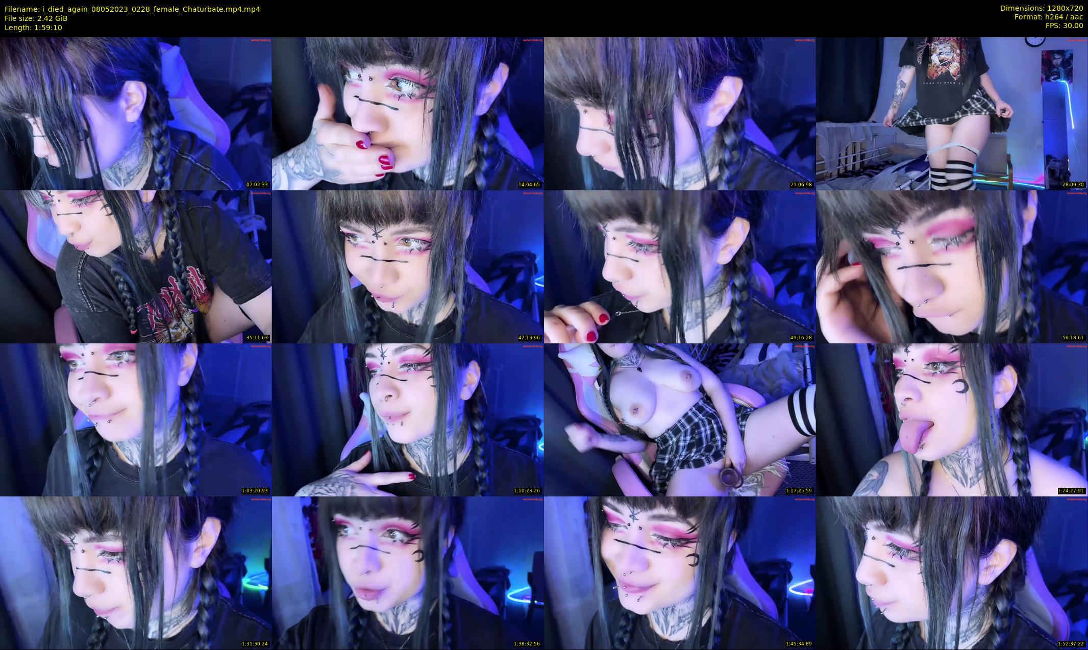 i_died_again — 120 minute Chaturbate female cam show recording, 720p, May 8, 2023
