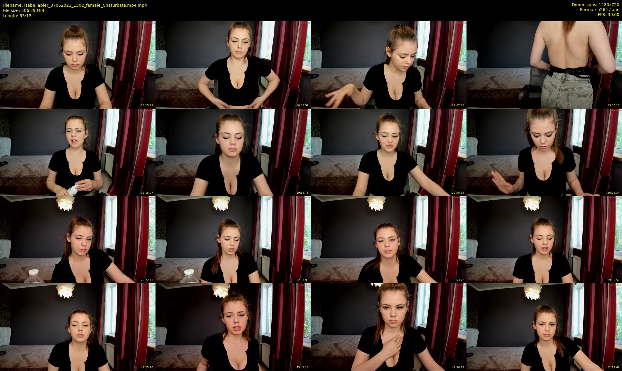 isabellabler — 56 minute Chaturbate female cam show recording, 720p, May 7, 2023