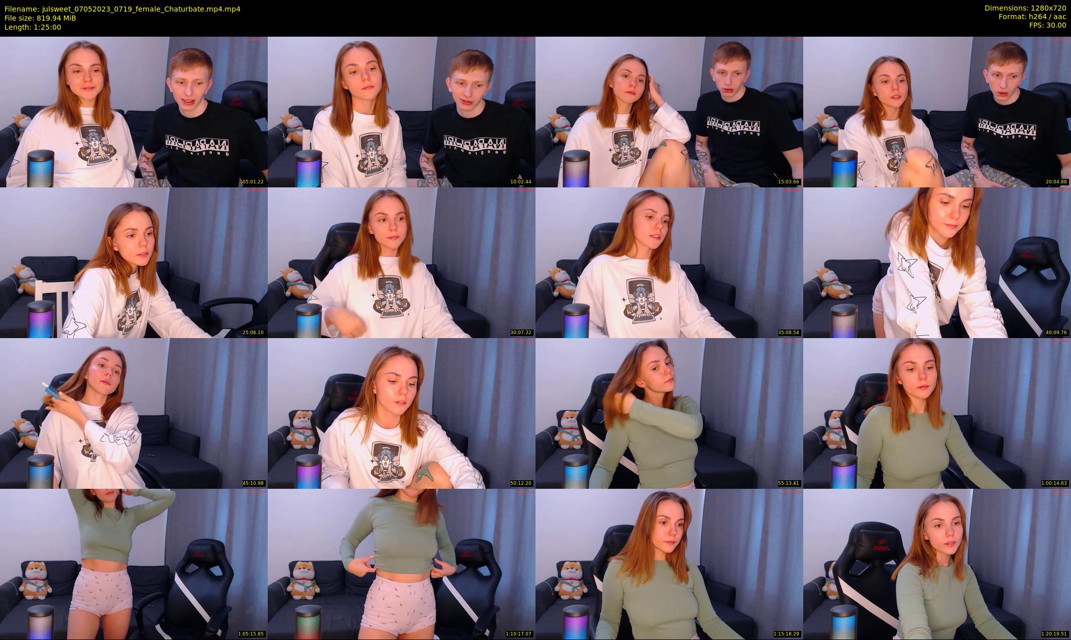julsweet — 85 minute Chaturbate male cam show recording, 720p, May 7, 2023