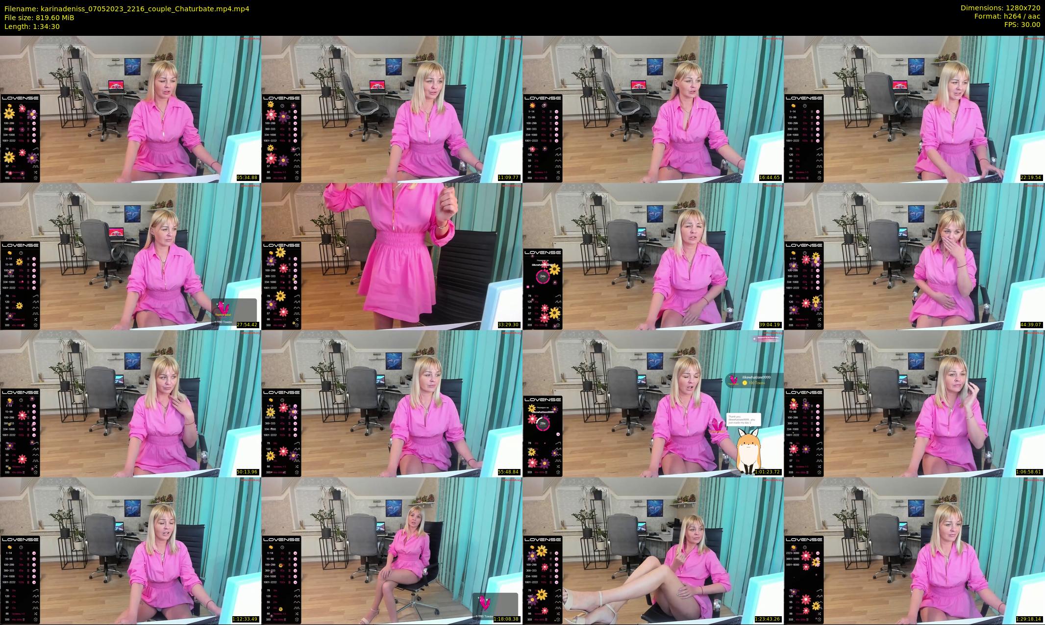 karinadeniss — 95 minute Chaturbate couple cam show recording, 720p, May 7, 2023