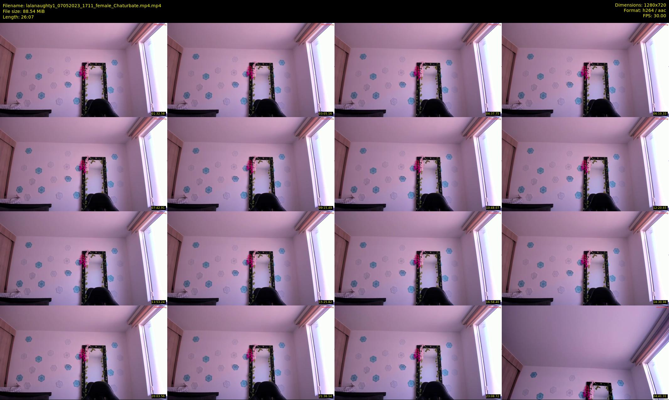 lalanaughty1 — 27 minute Chaturbate female cam show recording, 720p, May 7, 2023