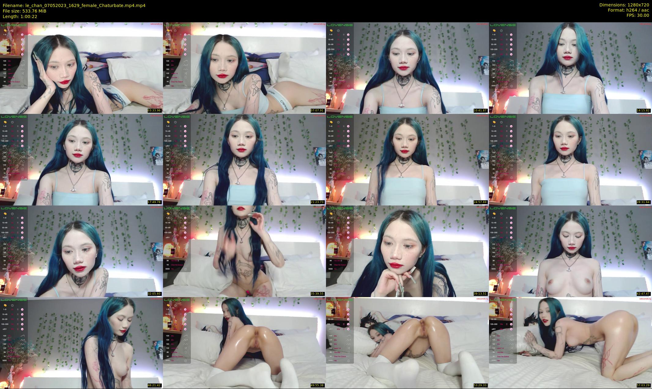 le_chan — 61 minute Chaturbate female cam show recording, 720p, May 7, 2023