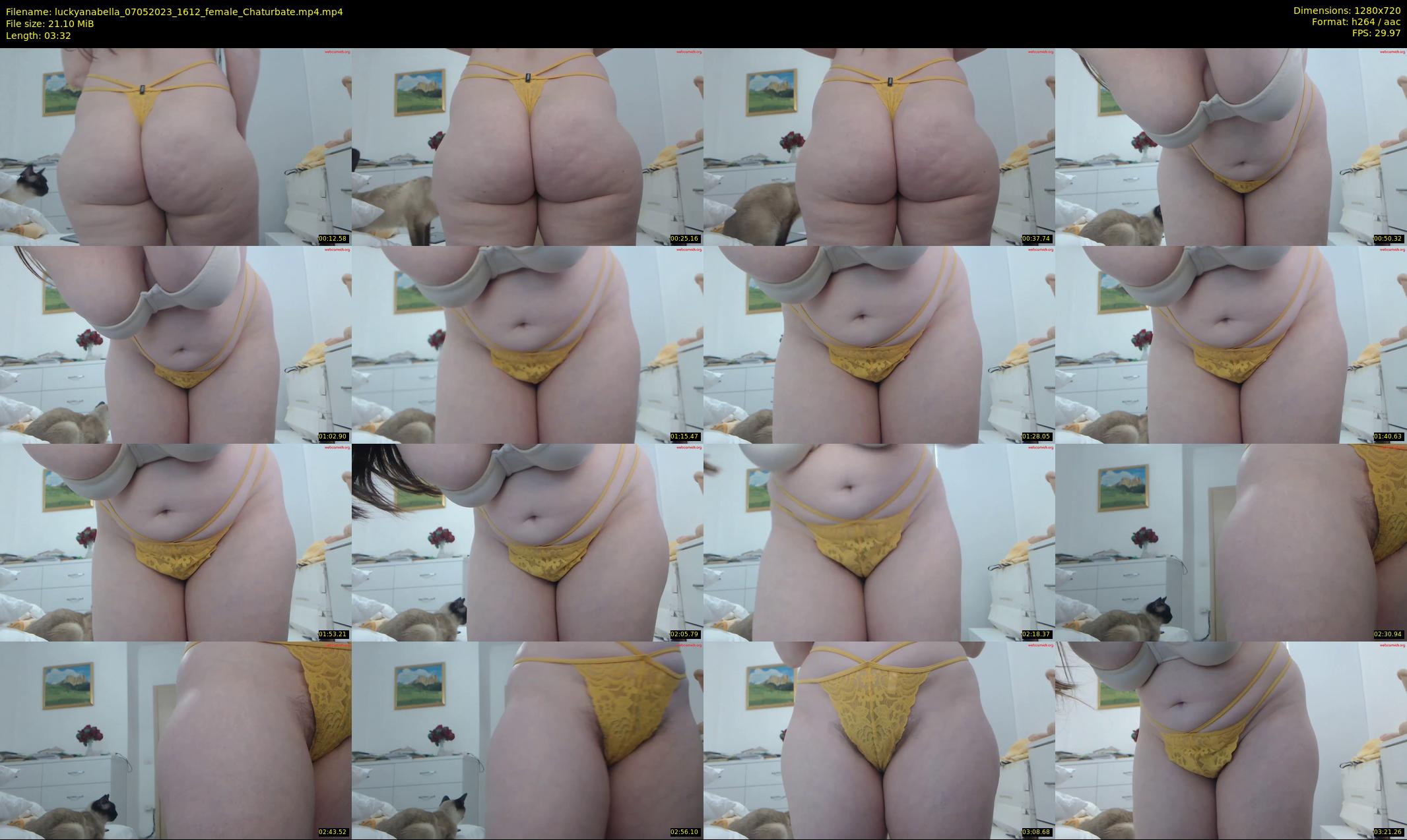 luckyanabella — 4 minute Chaturbate female cam show recording, 720p, May 7, 2023