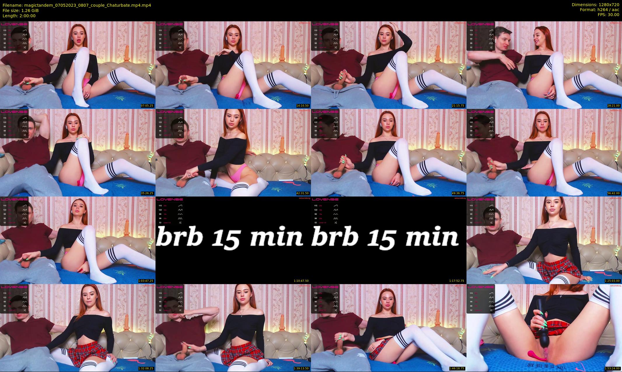 magictandem — 120 minute Chaturbate couple cam show recording, 720p, May 7, 2023