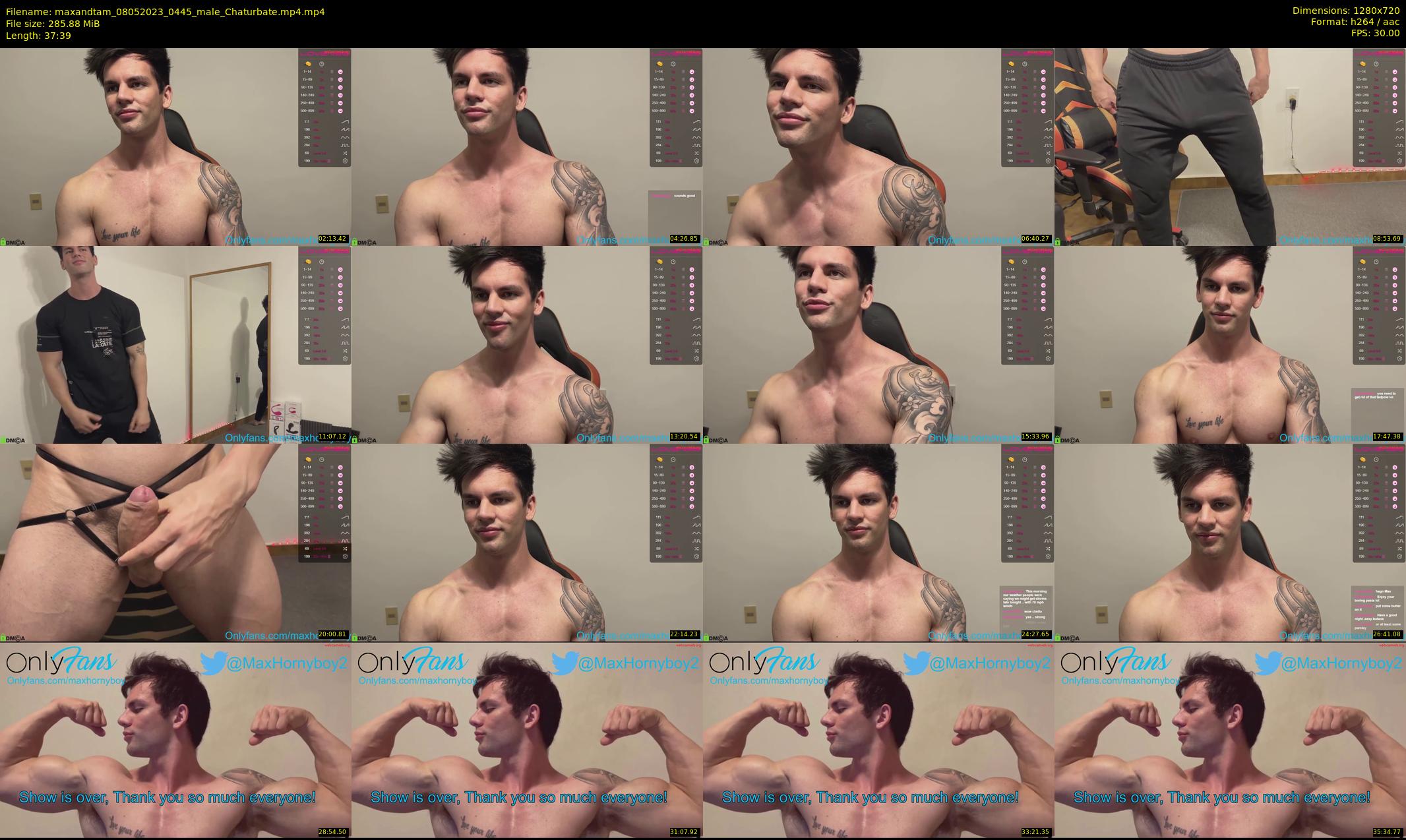 maxandtam — 38 minute Chaturbate couple cam show recording, 720p, May 8, 2023