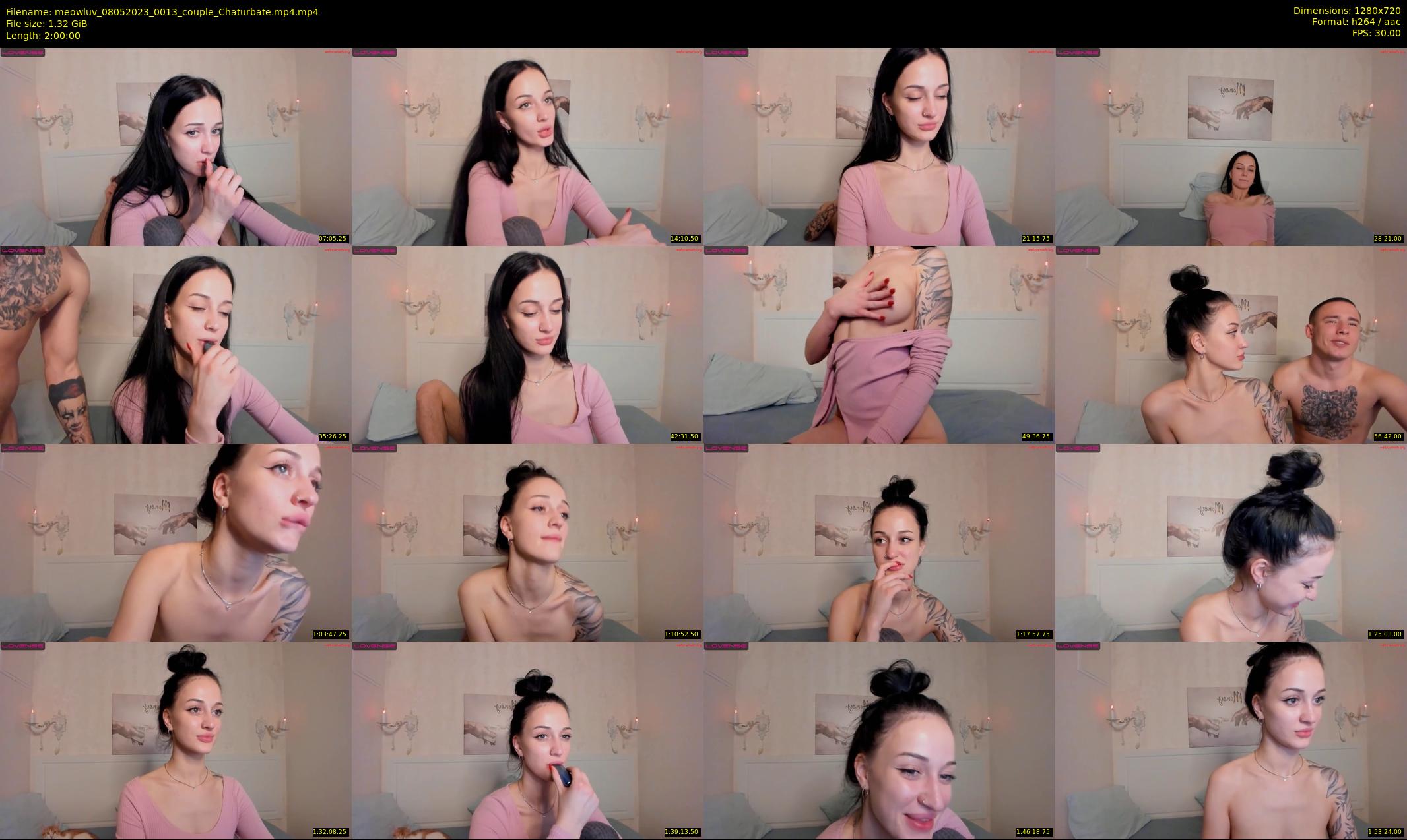 meowluv — 120 minute Chaturbate couple cam show recording, 720p, May 8, 2023